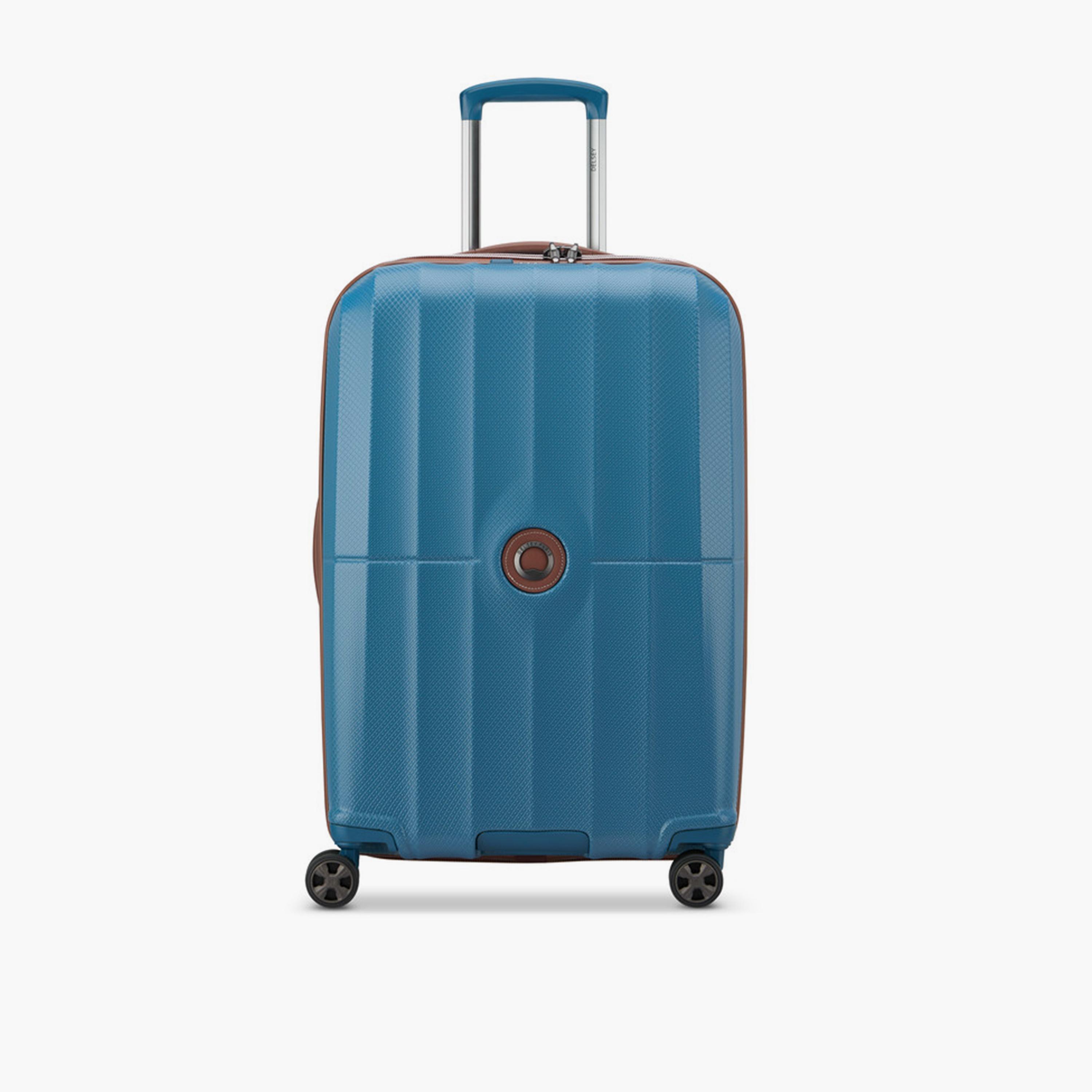 Delsey Carrousel 77 CM Large Check-in Polycarbonate with ABS Hard Sided 4-Wheeler Spinner Trolley Bag with TSA Combination Lock-travel-luggagesandbags-luggage-image-1