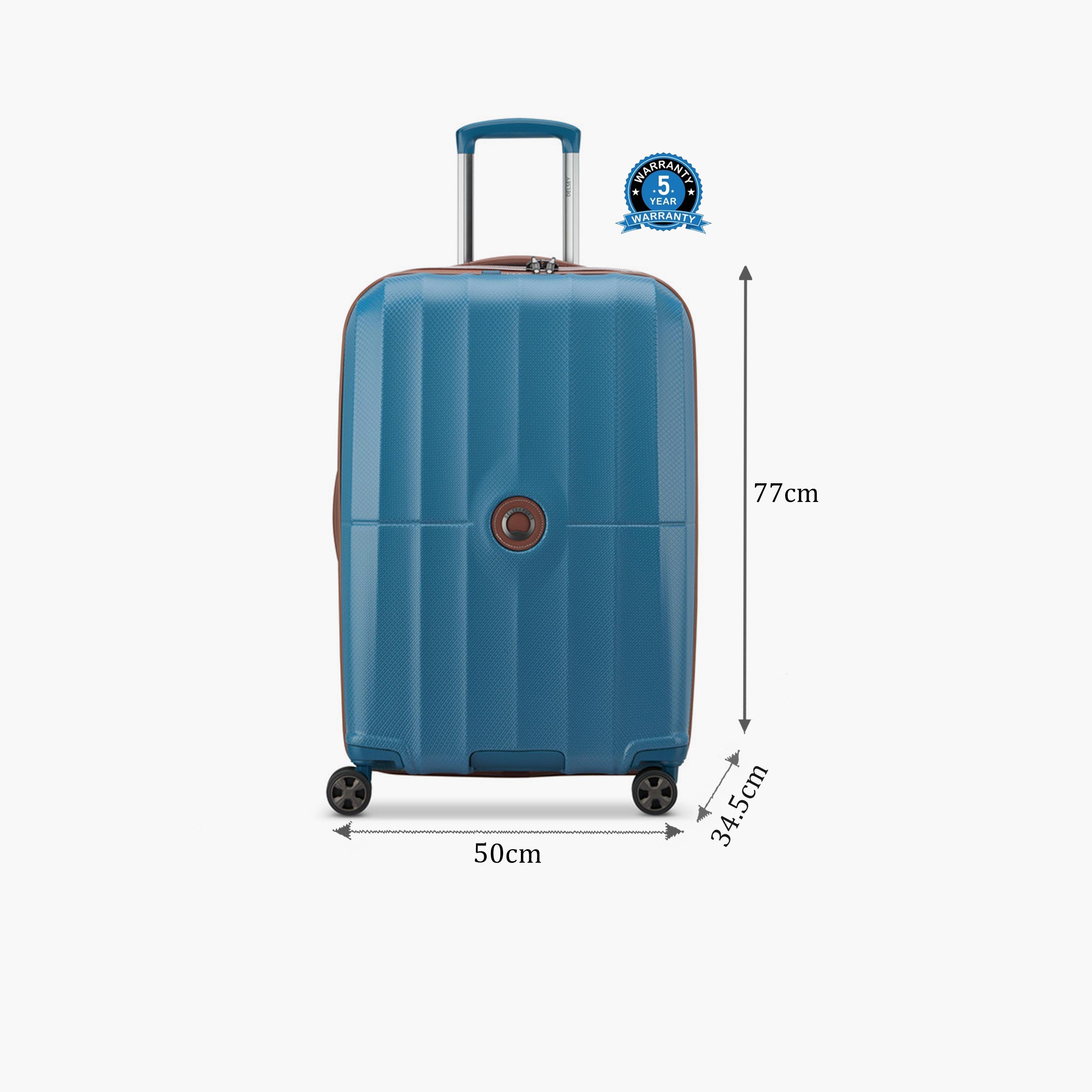 Delsey Carrousel 77 CM Large Check-in Polycarbonate with ABS Hard Sided 4-Wheeler Spinner Trolley Bag with TSA Combination Lock-travel-luggagesandbags-luggage-image-2