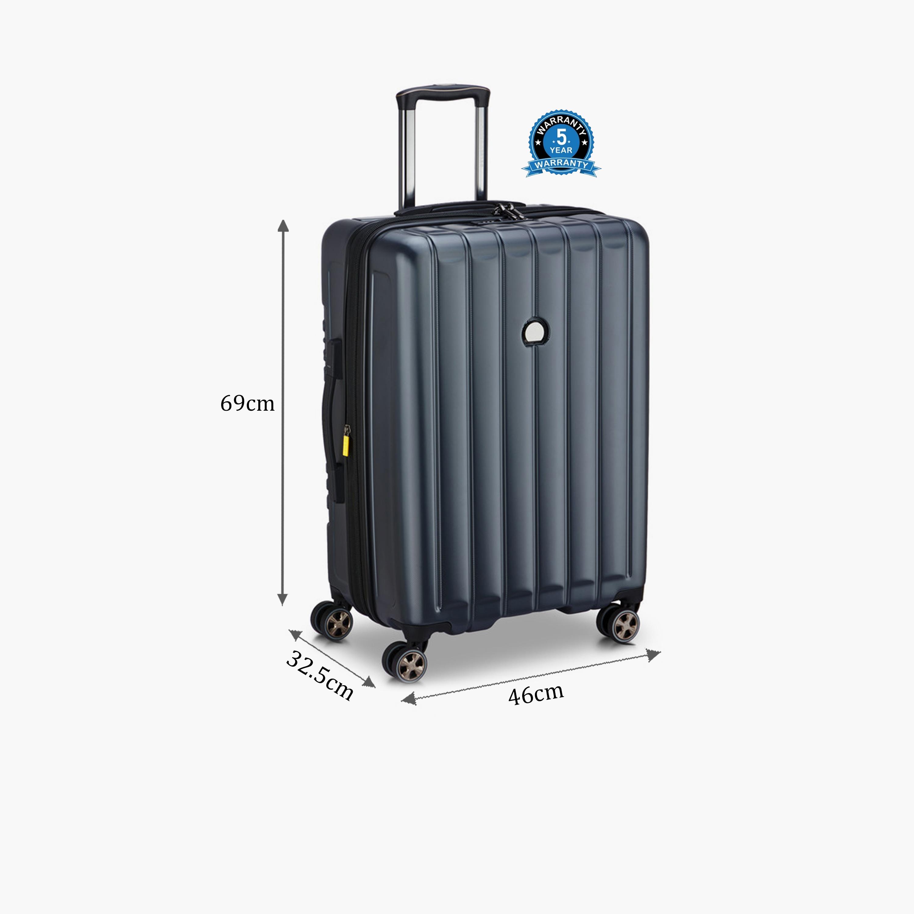 Delsey Longitude 69 CM Medium Check-in Polycarbonate with ABS Hard Sided 4-Wheeler Spinner Trolley Bag with TSA Combination Lock-travel-luggagesandbags-luggage-image-2