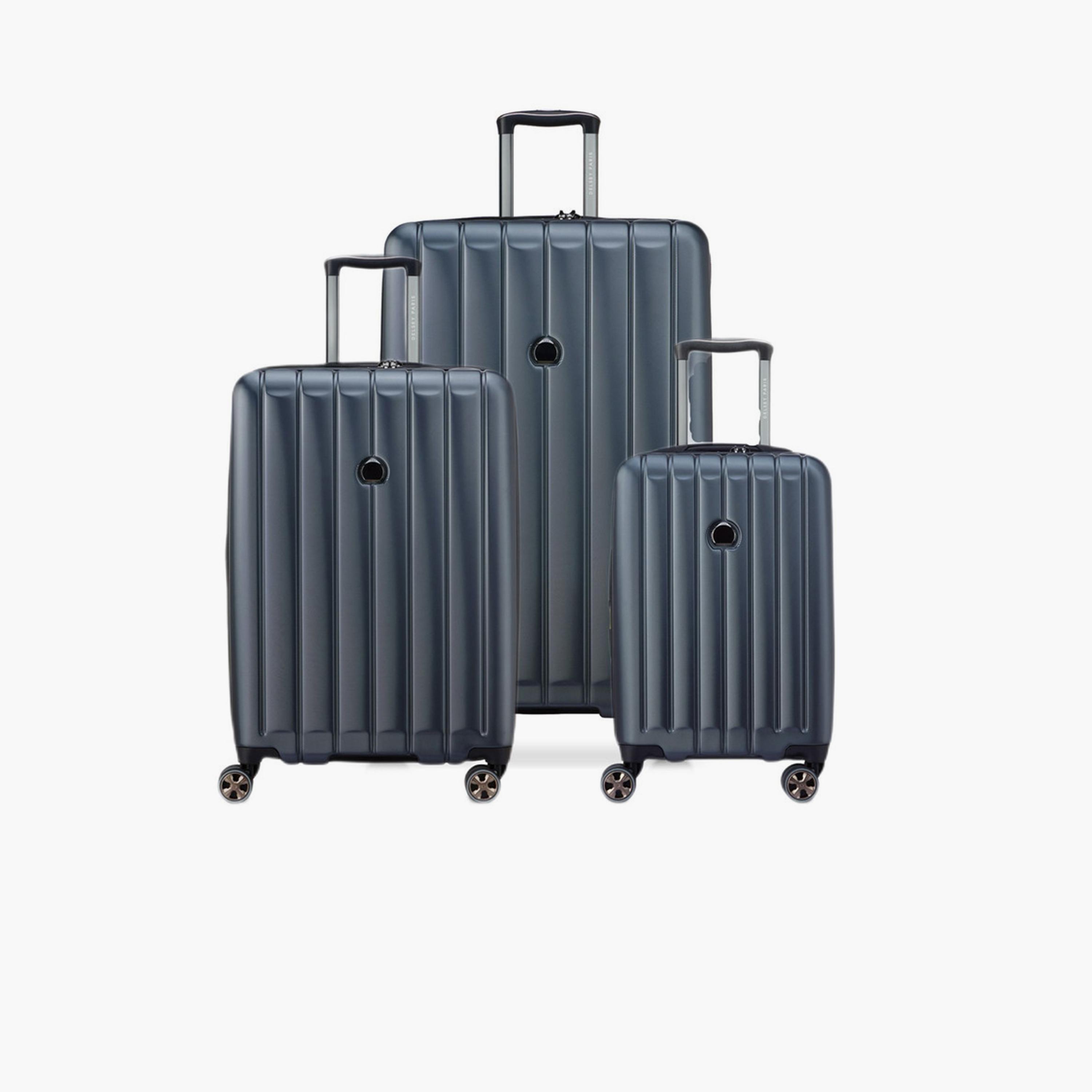 Delsey Longitude Set of 3 Polycarbonate with ABS Hard Sided 4-Wheeler Spinner Trolley Bag with TSA Combination Lock-travel-luggagesandbags-luggage-image-1
