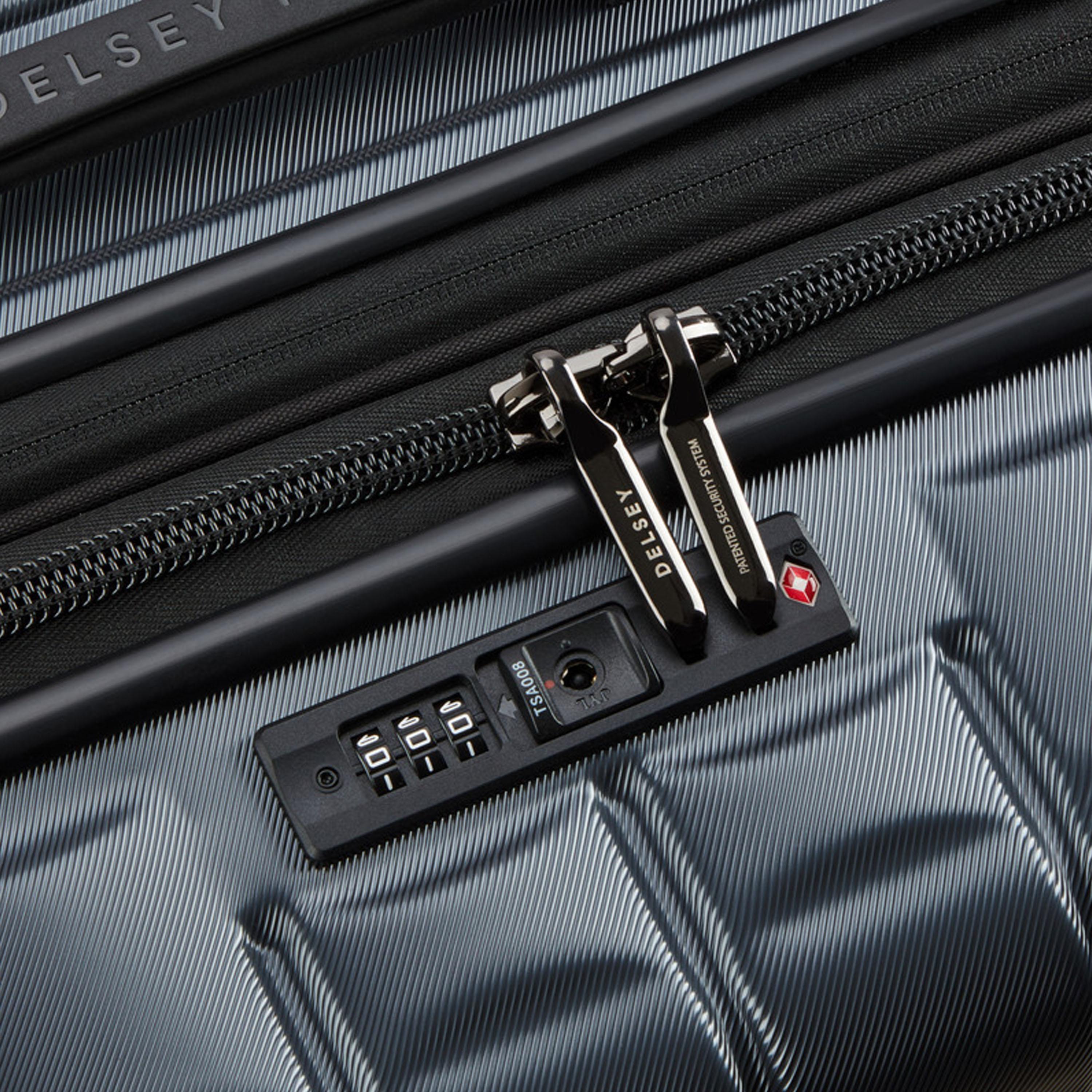 Delsey Longitude Set of 3 Polycarbonate with ABS Hard Sided 4-Wheeler Spinner Trolley Bag with TSA Combination Lock-travel-luggagesandbags-luggage-image-7