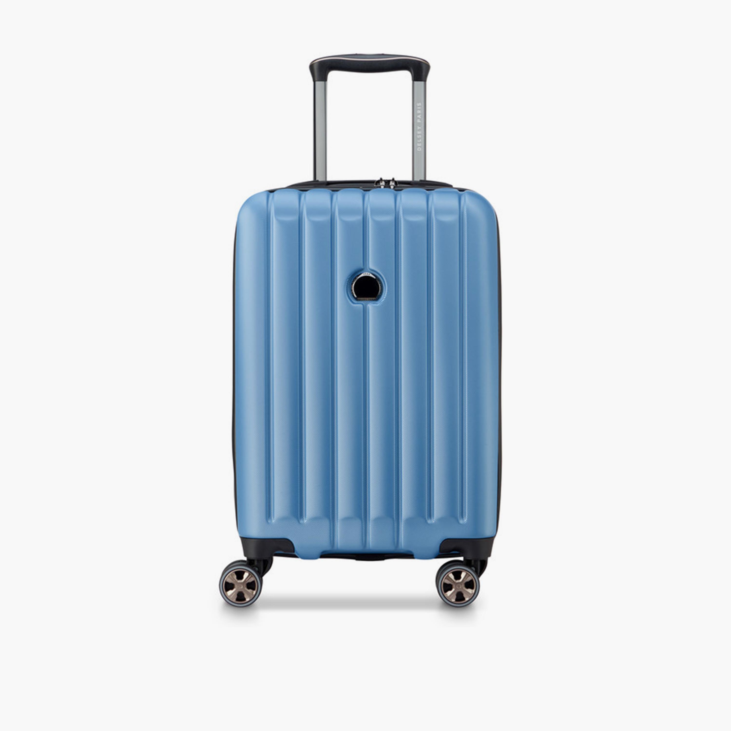 Delsey Longitude 55 CM Small Cabin Polycarbonate with ABS Hard Sided 4-Wheeler Spinner Trolley Bag with TSA Combination Lock-travel-luggagesandbags-luggage-image-1