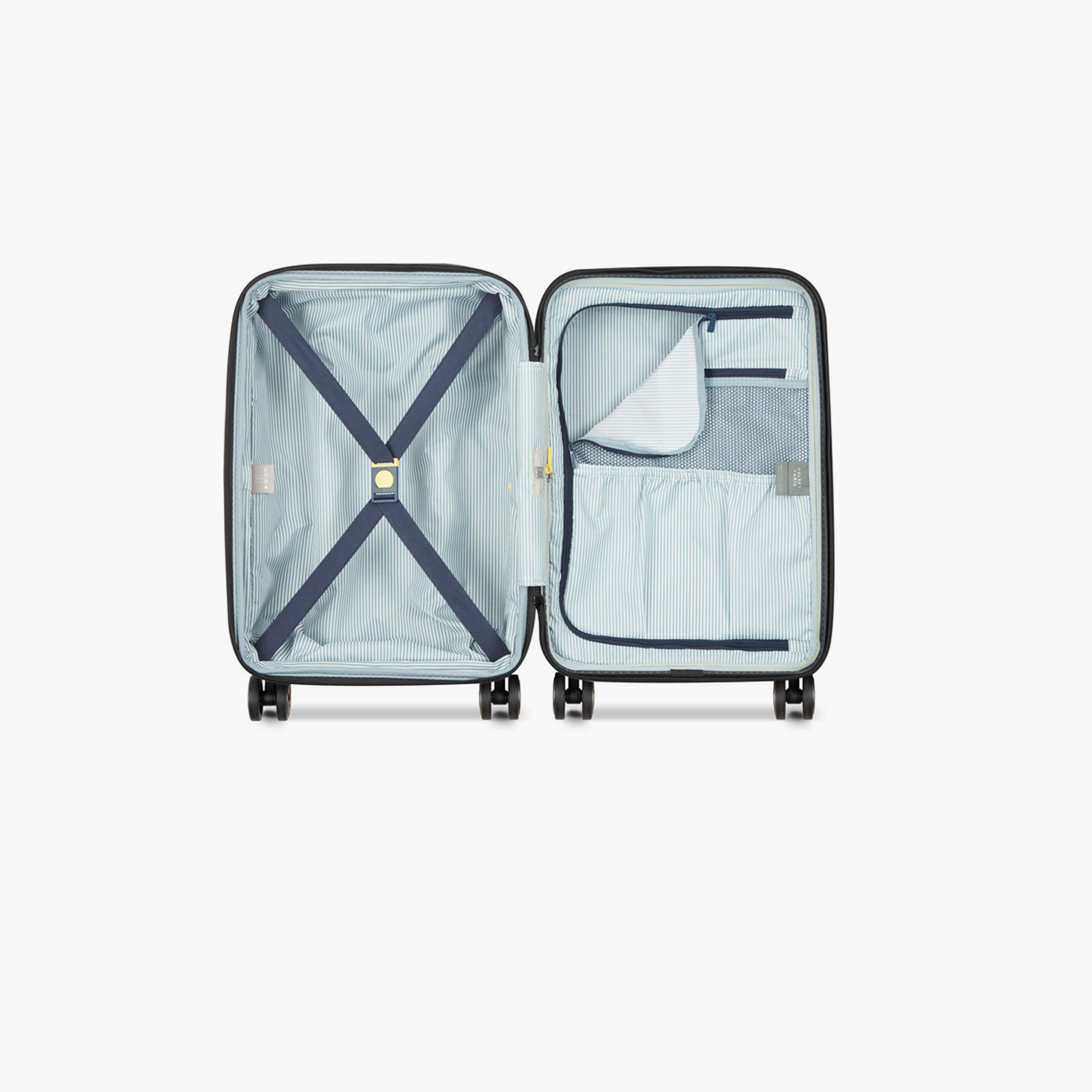 Delsey Longitude 55 CM Small Cabin Polycarbonate with ABS Hard Sided 4-Wheeler Spinner Trolley Bag with TSA Combination Lock-travel-luggagesandbags-luggage-image-6