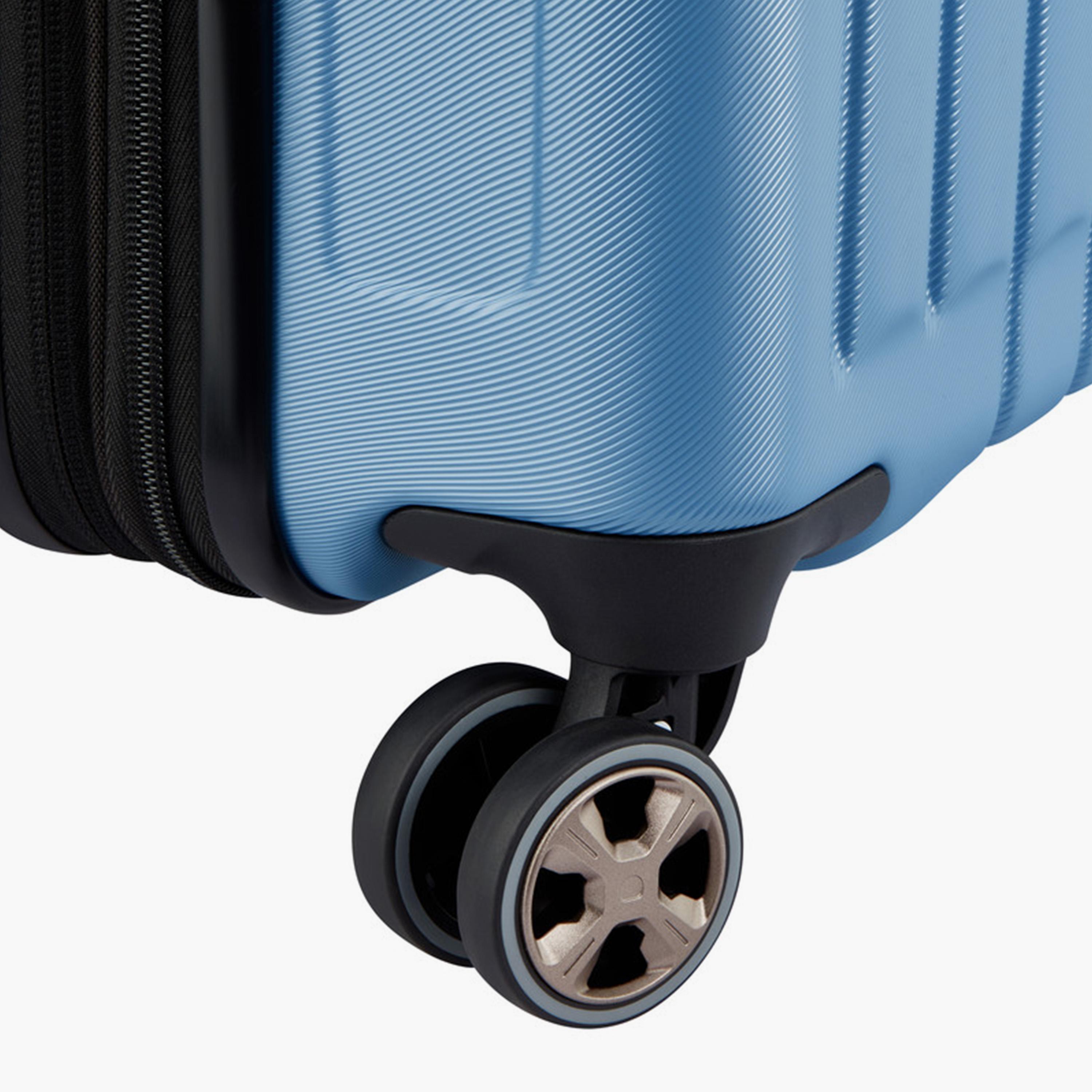 Delsey Longitude 55 CM Small Cabin Polycarbonate with ABS Hard Sided 4-Wheeler Spinner Trolley Bag with TSA Combination Lock-travel-luggagesandbags-luggage-image-8