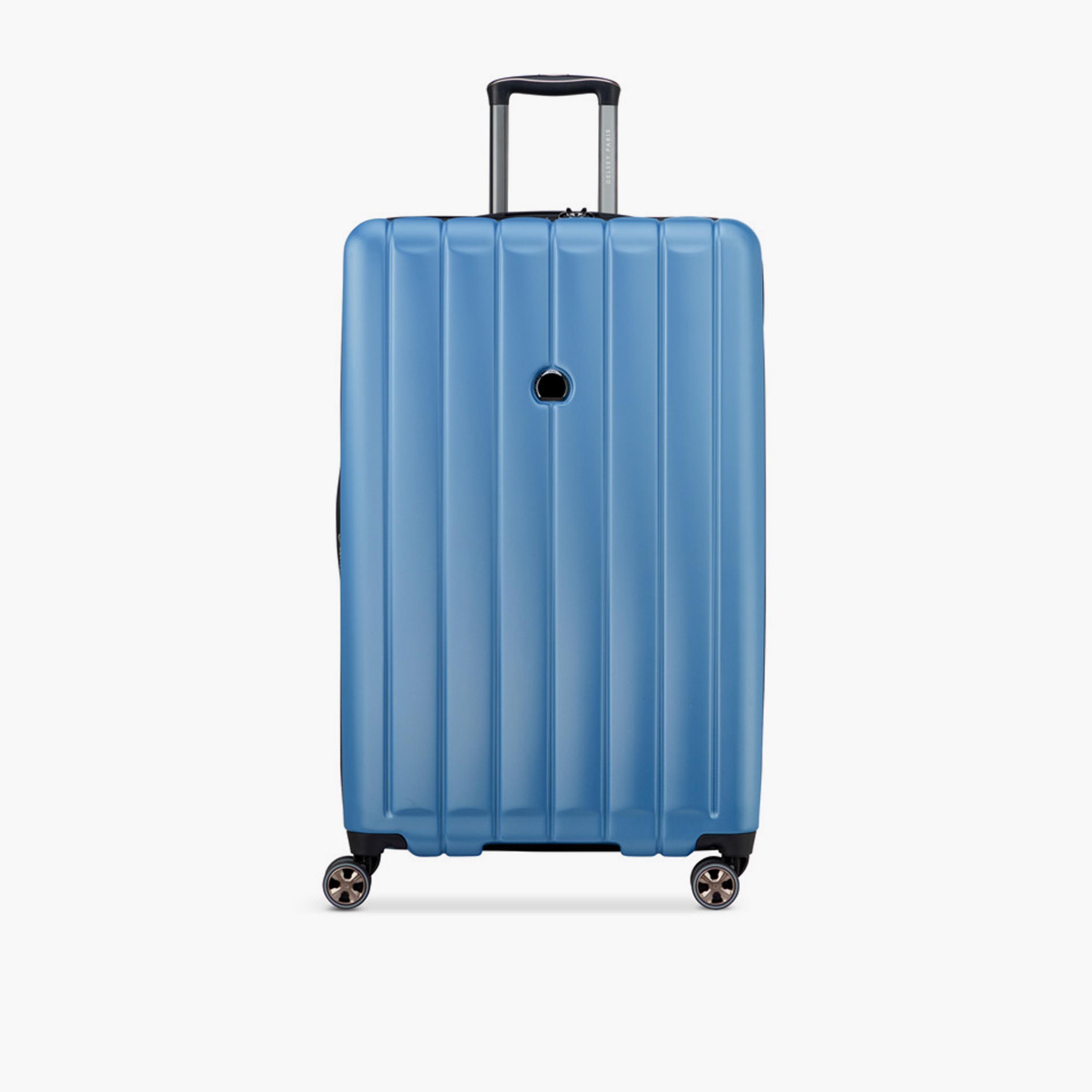 Delsey Longitude 81 CM Large Check-in Polycarbonate with ABS Hard Sided 4-Wheeler Spinner Trolley Bag with TSA Combination Lock-travel-luggagesandbags-luggage-image-1