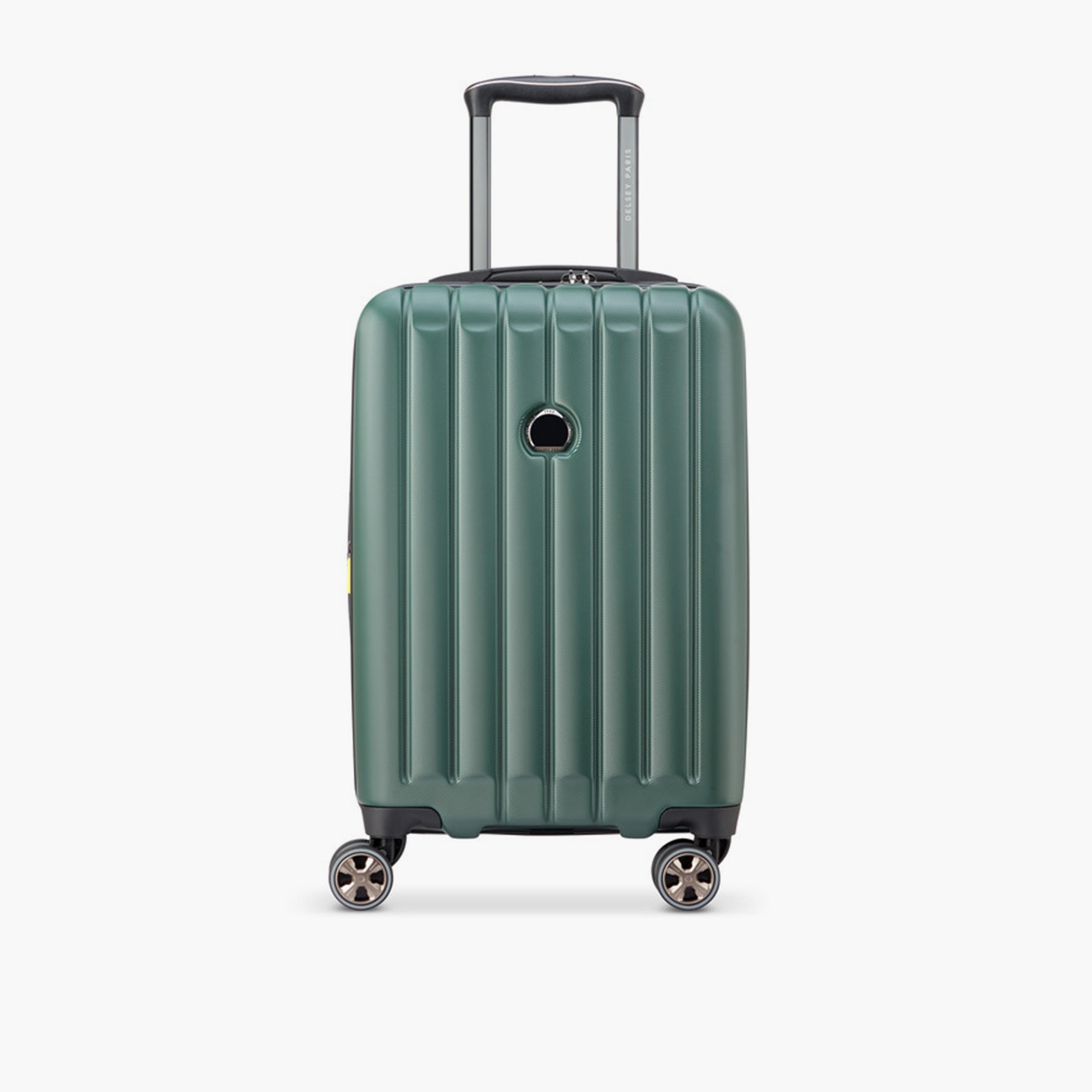 Delsey Longitude 55 CM Small Cabin Polycarbonate with ABS Hard Sided 4-Wheeler Spinner Trolley Bag with TSA Combination Lock-travel-luggagesandbags-luggage-image-1