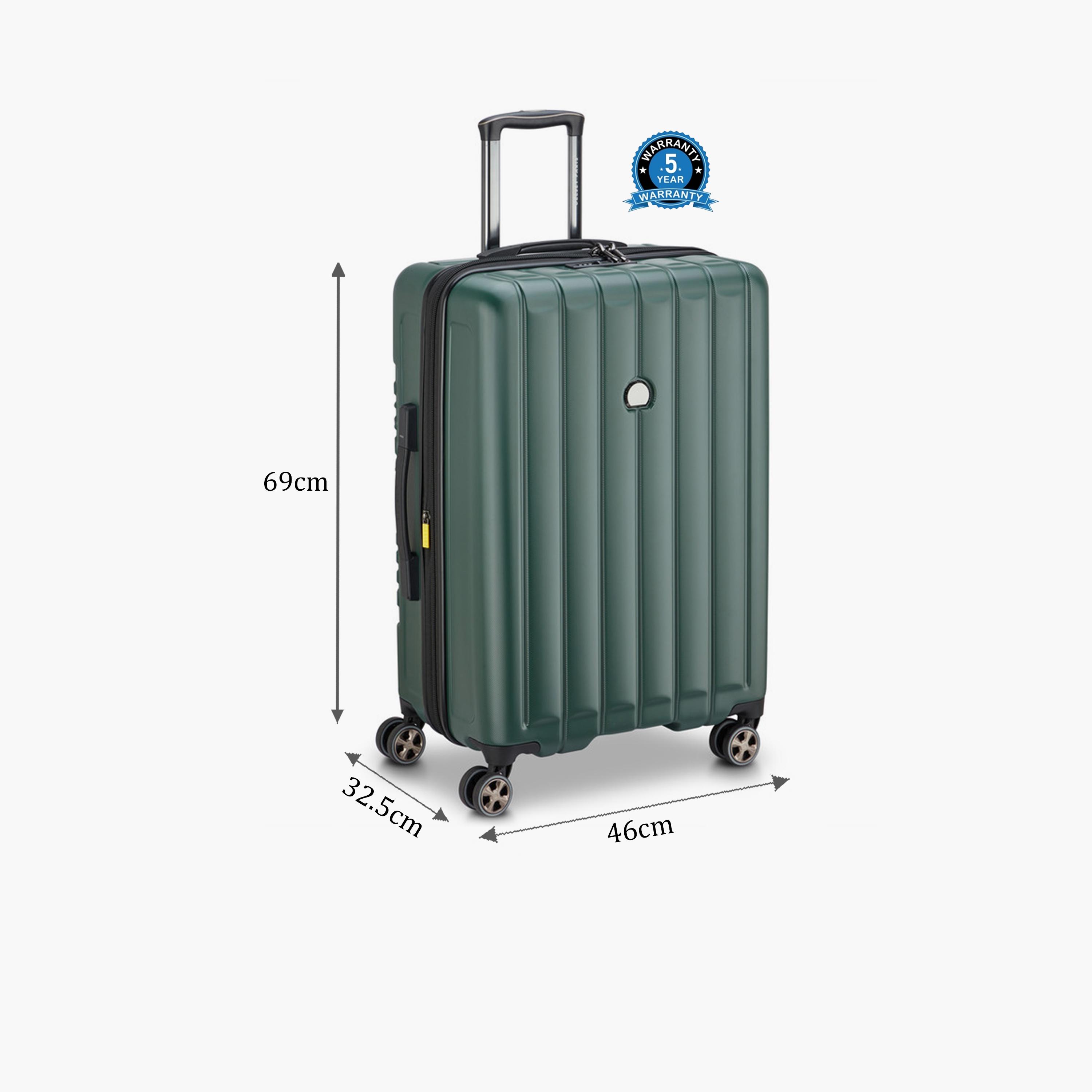 Delsey Longitude 69 CM Medium Check-in Polycarbonate with ABS Hard Sided 4-Wheeler Spinner Trolley Bag with TSA Combination Lock-travel-luggagesandbags-luggage-image-2