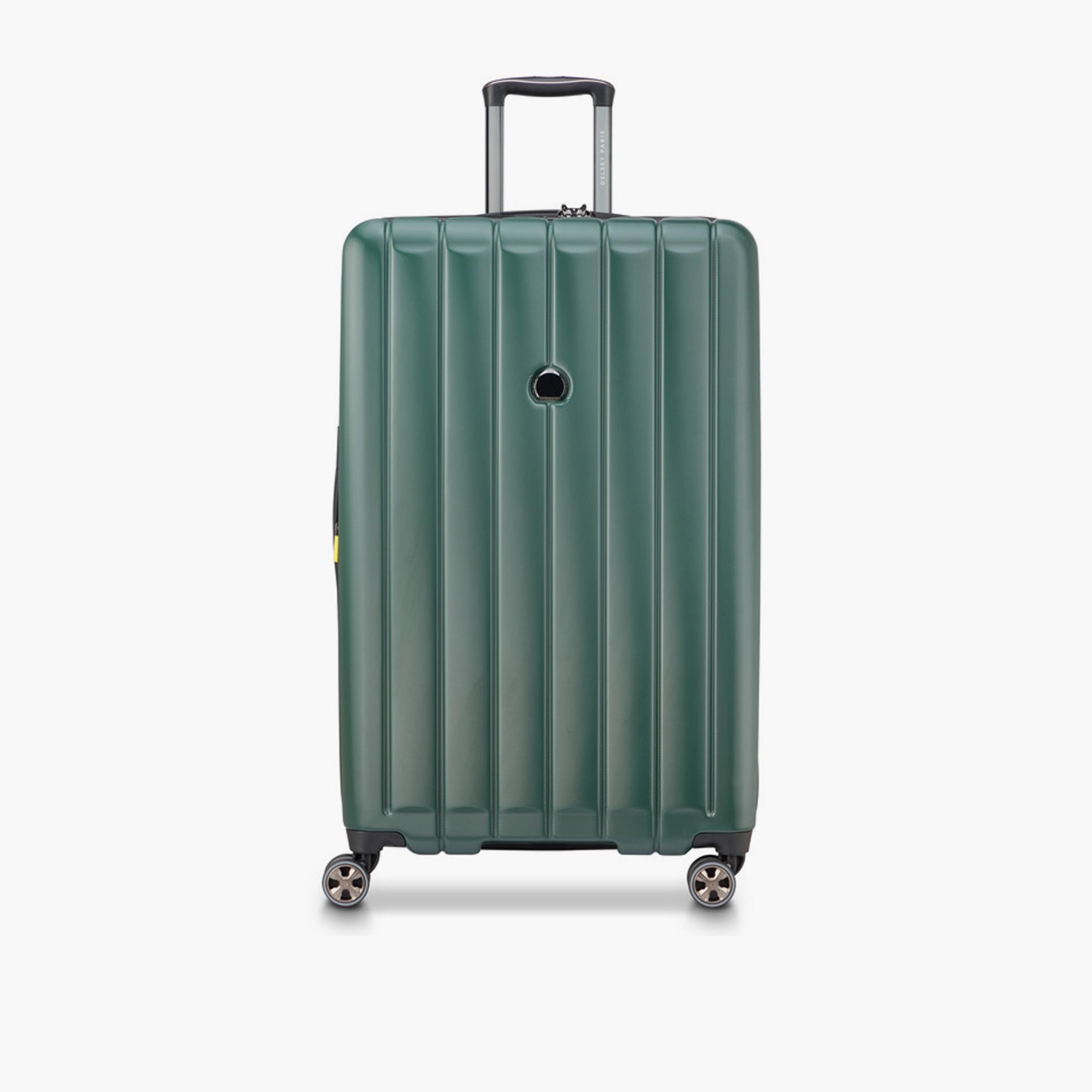 Delsey Longitude 81 CM Large Check-in Polycarbonate with ABS Hard Sided 4-Wheeler Spinner Trolley Bag with TSA Combination Lock-travel-luggagesandbags-luggage-image-1