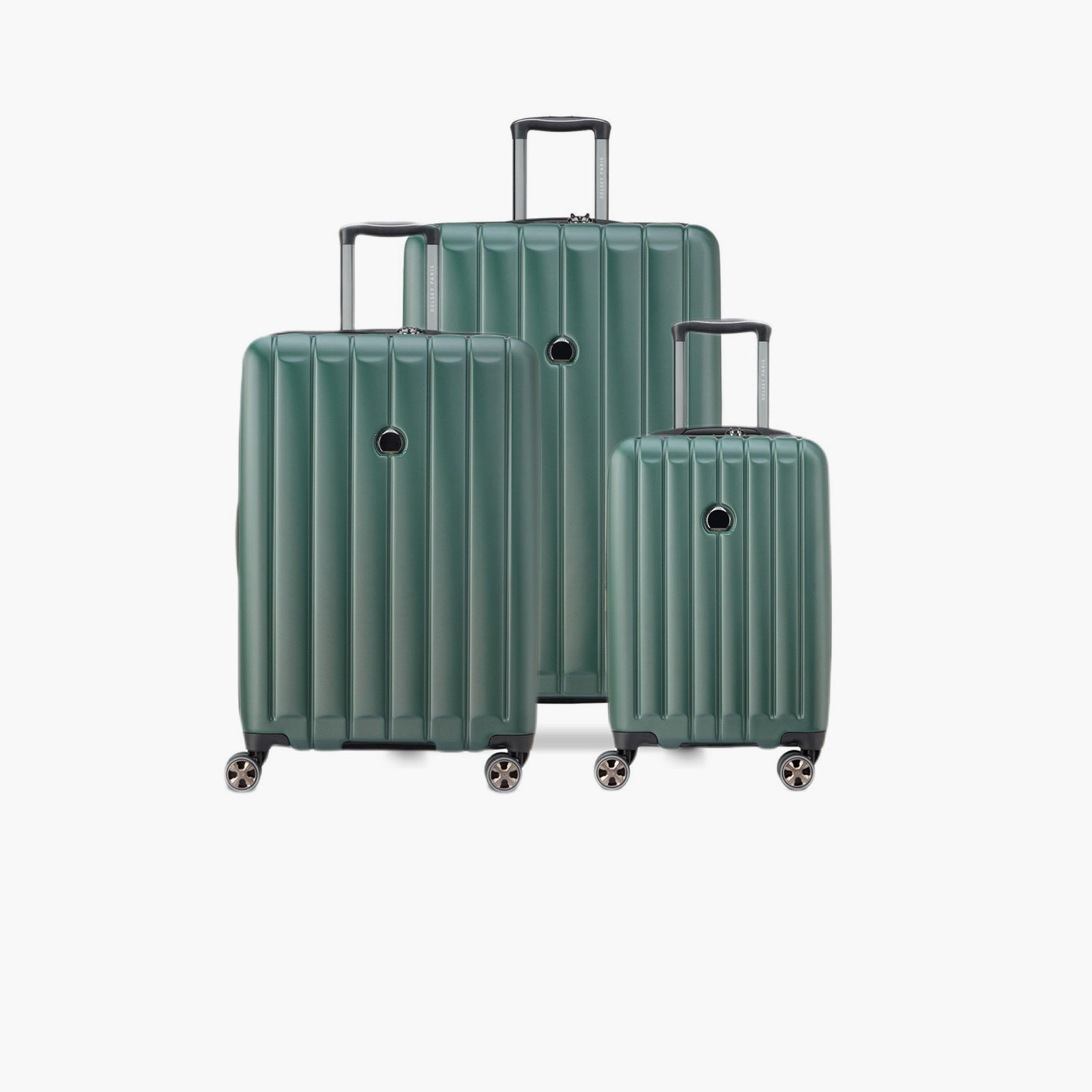 Delsey Longitude Set of 3 Polycarbonate with ABS Hard Sided 4-Wheeler Spinner Trolley Bag with TSA Combination Lock-travel-luggagesandbags-luggage-image-1