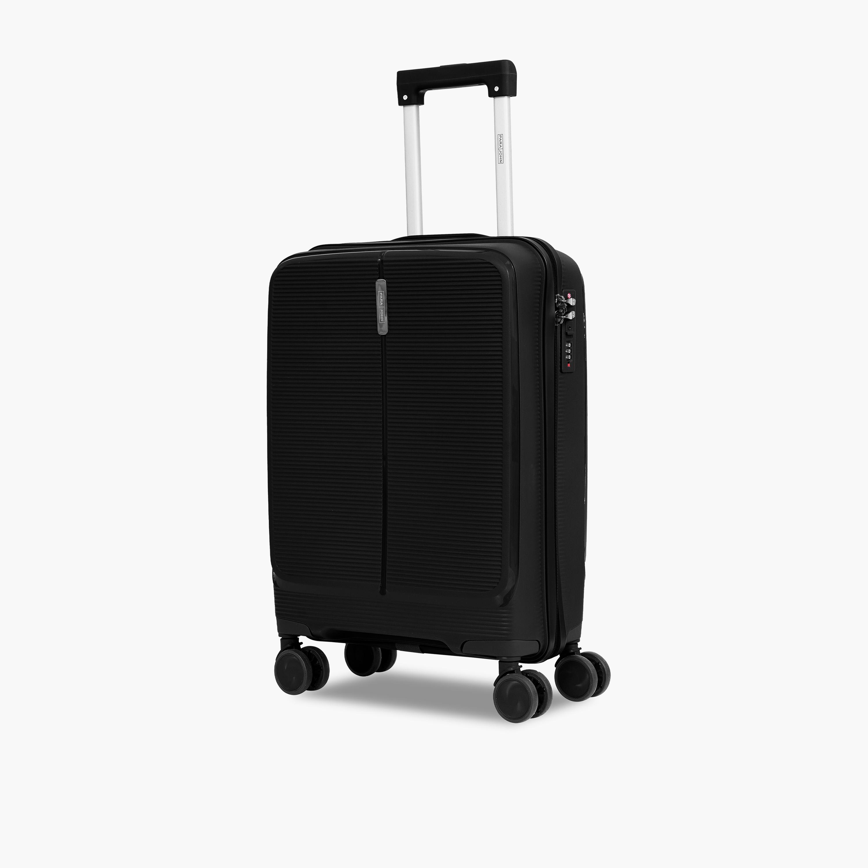 Para John Torvio 55 CM Small Cabin Polypropylene Hard Sided 4-Wheeler Spinner Trolley Bag With 3 Dial Combination Lock-travel-luggagesandbags-luggage-image-1