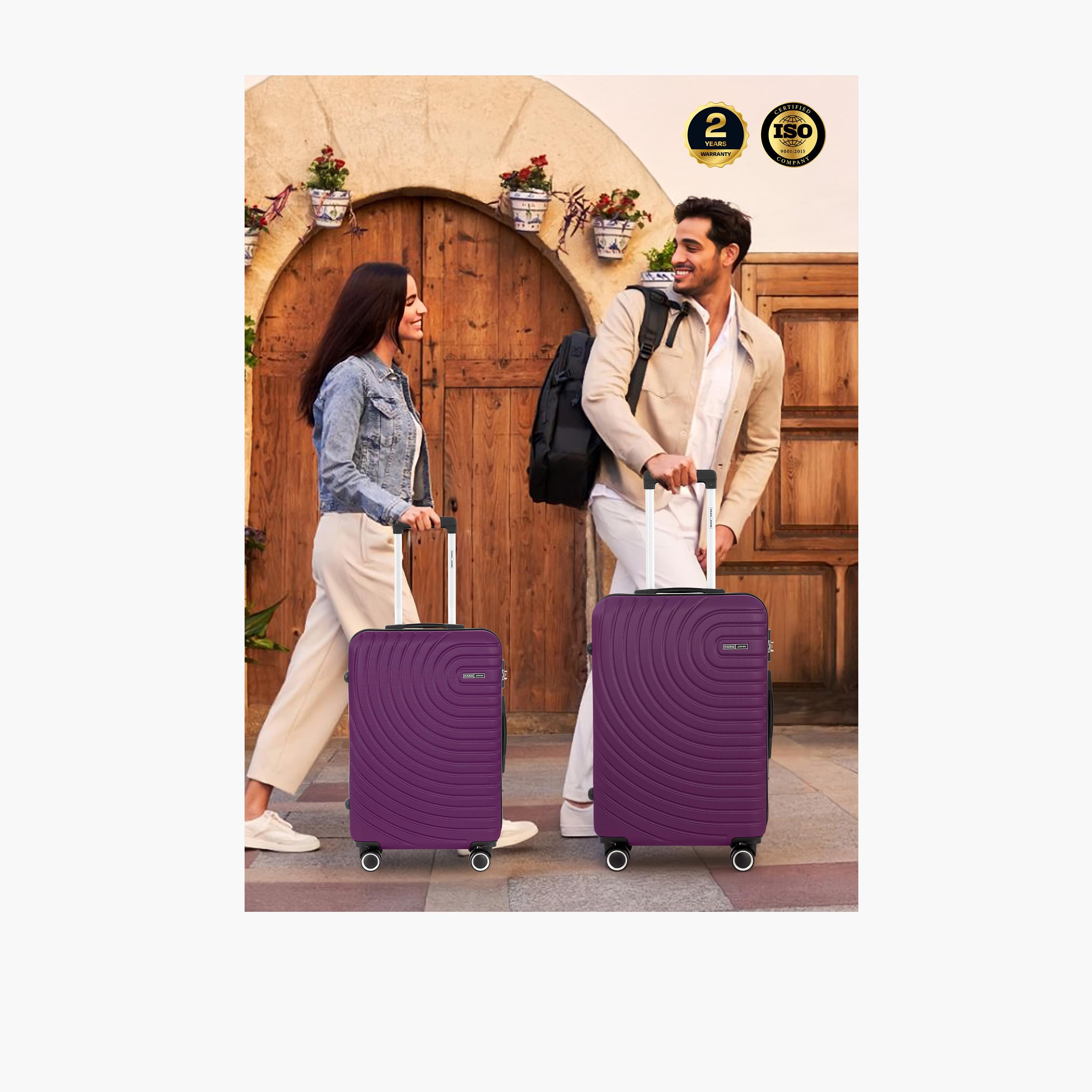 Para John Circles 55 CM Small Cabin ABS Hard Sided 4-Wheeler Spinner Trolley Bag With 3 Dial Combination Lock-travel-luggagesandbags-luggage-image-5
