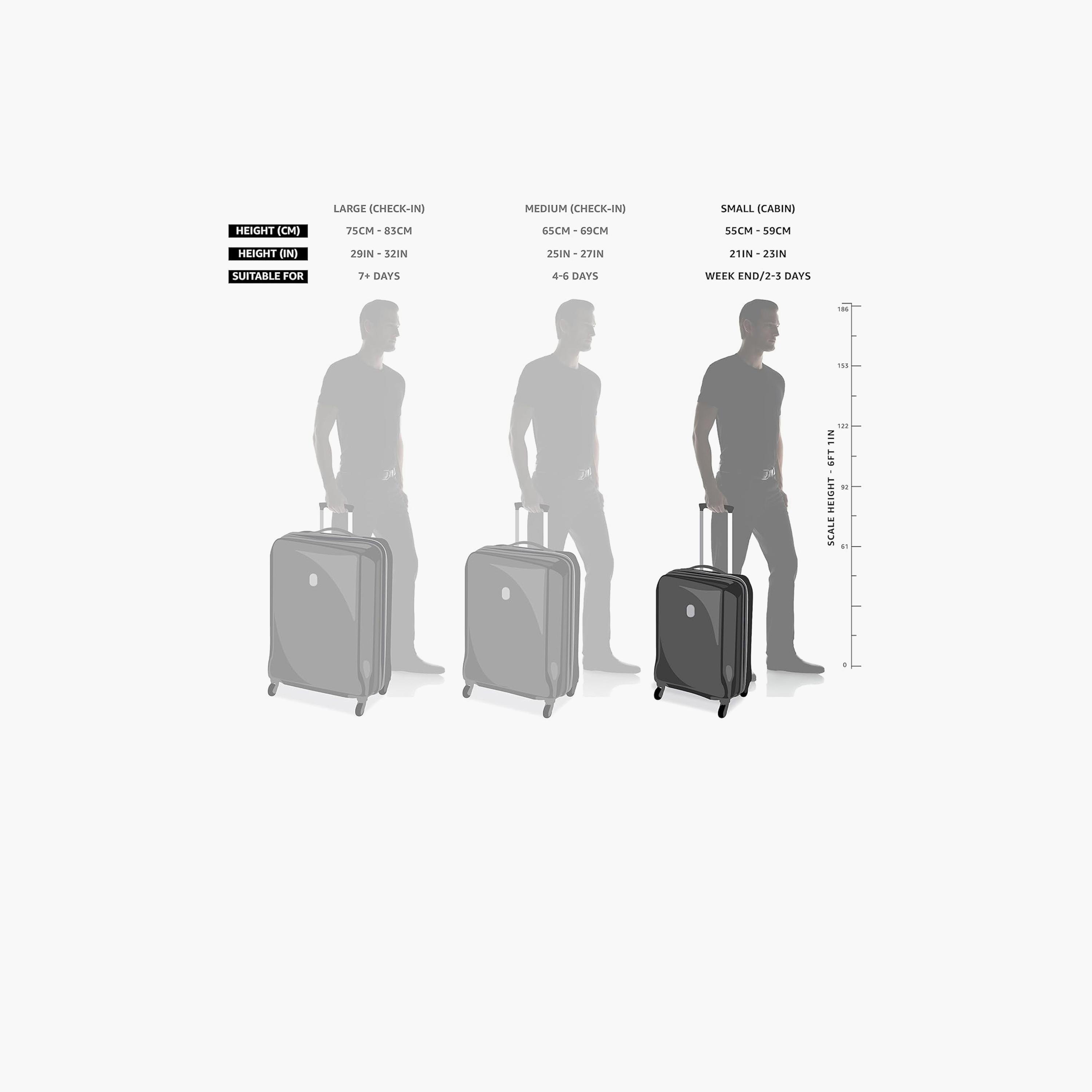 Para John AeroShield 56 CM Small Cabin ABS Hard Sided 4-Wheeler Spinner Trolley Bag With 3 Dial Combination Lock-travel-luggagesandbags-luggage-image-4