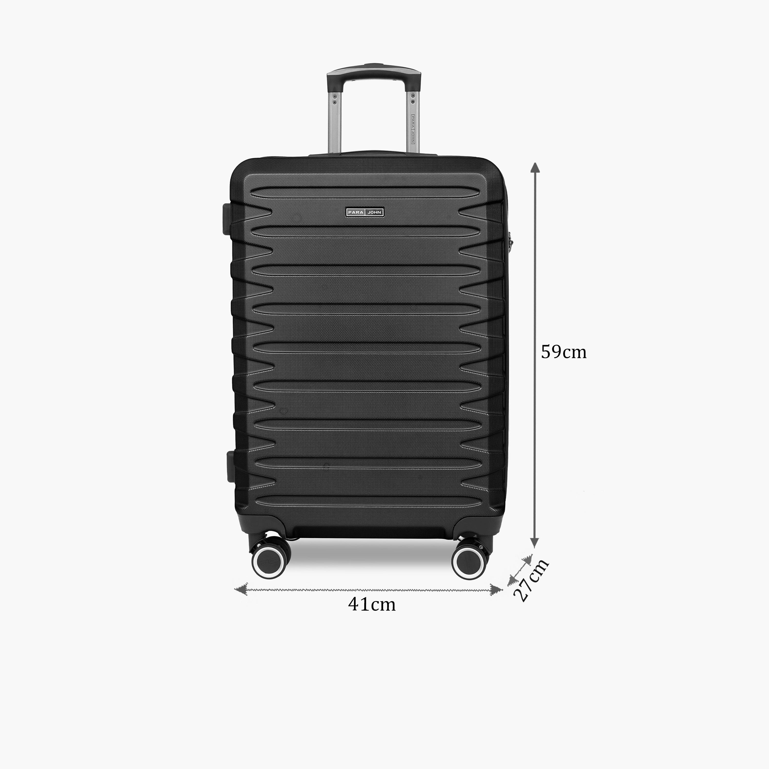 Para John AeroShield 62 CM Medium Check-in ABS Hard Sided 4-Wheeler Spinner Trolley Bag With 3 Dial Combination Lock-travel-luggagesandbags-luggage-image-2