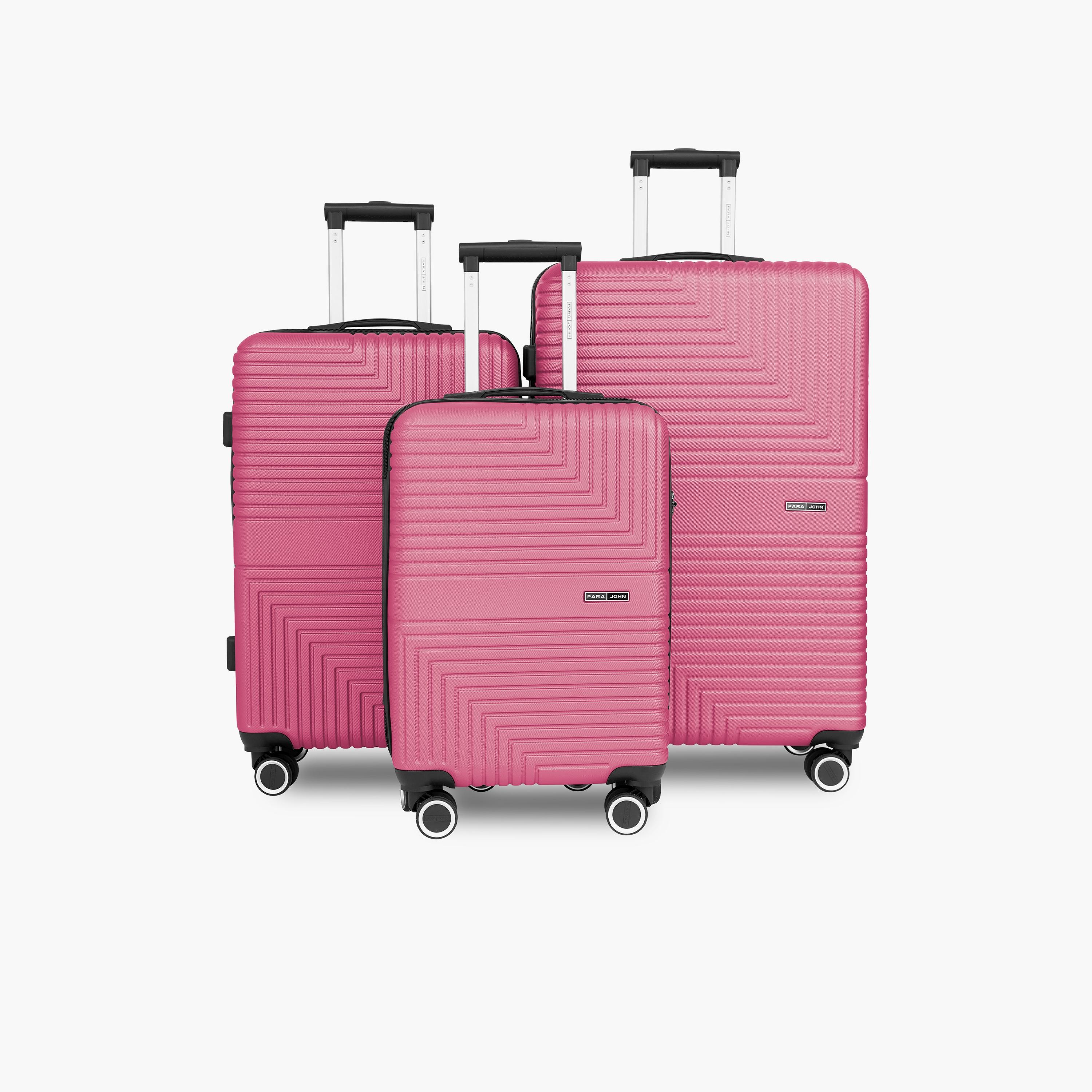 Para John Strato Set of 3 ABS Hard Sided 4-Wheeler Spinner Trolley Bag With 3 Dial Combination Lock-travel-luggagesandbags-luggage-image-1