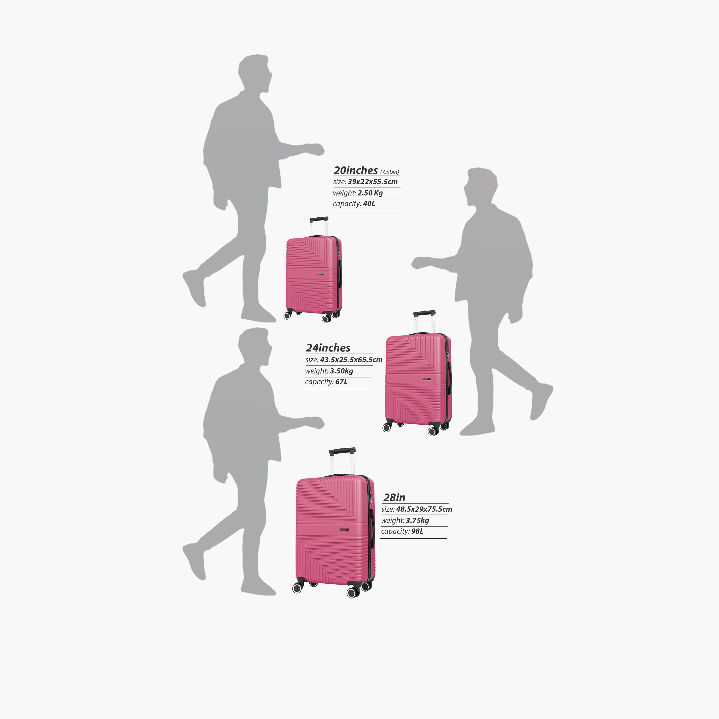 Para John Strato Set of 3 ABS Hard Sided 4-Wheeler Spinner Trolley Bag With 3 Dial Combination Lock-travel-luggagesandbags-luggage-image-2