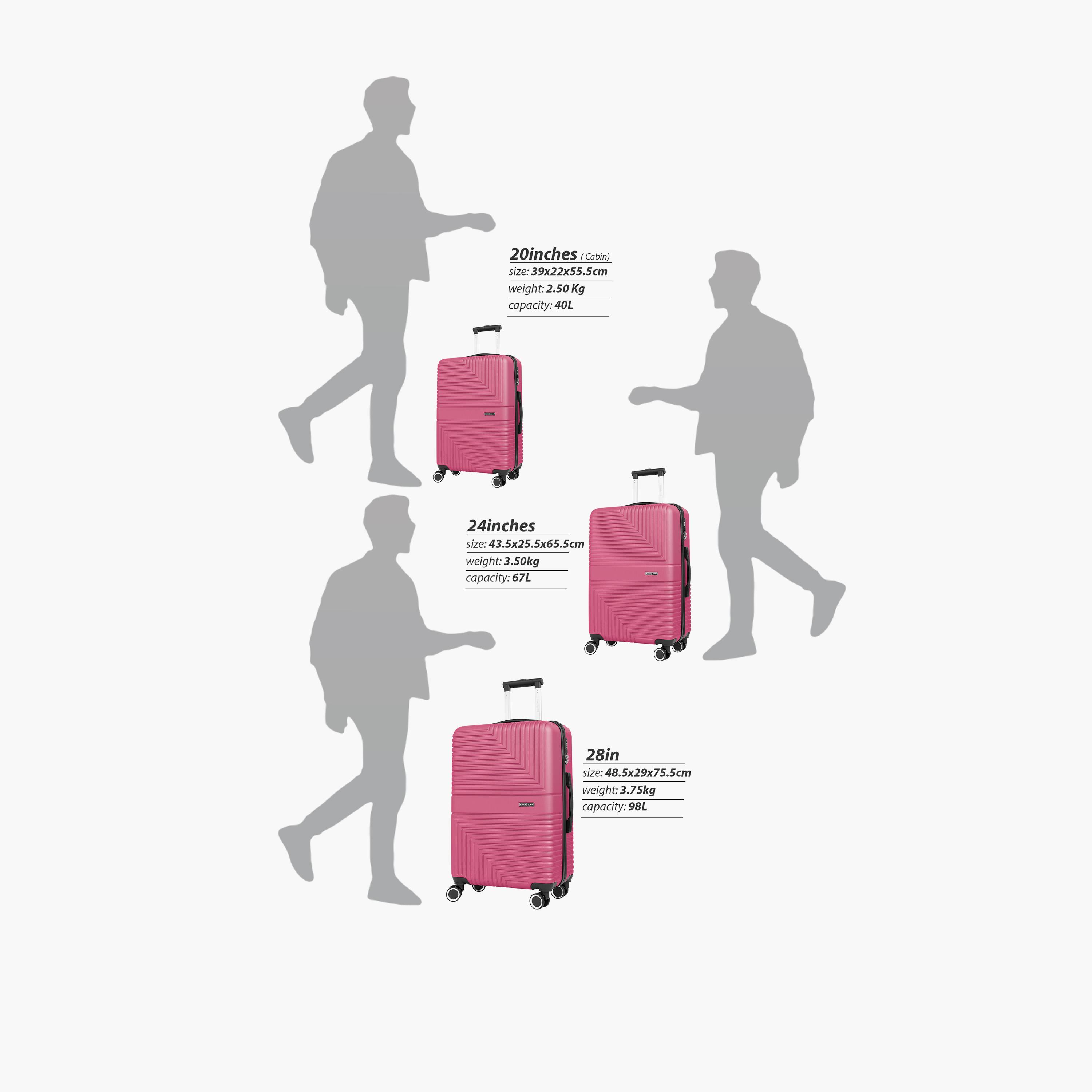 Para John Strato 55 CM Small Cabin ABS Hard Sided 4-Wheeler Spinner Trolley Bag With 3 Dial Combination Lock-travel-luggagesandbags-luggage-image-26