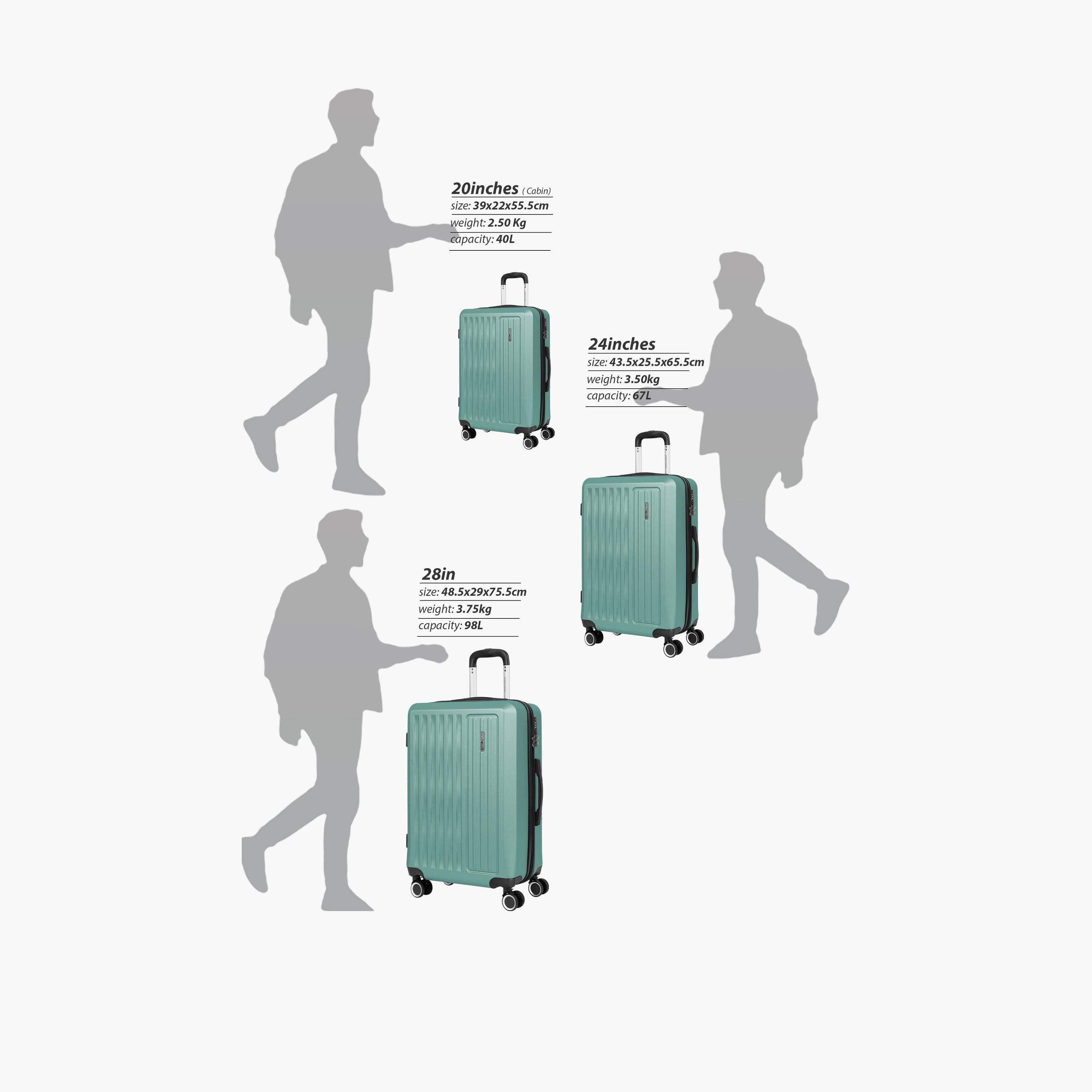 Para John Nexus 55 CM Small Cabin ABS Hard Sided 4-Wheeler Spinner Trolley Bag With 3 Dial Combination Lock-travel-luggagesandbags-luggage-image-14
