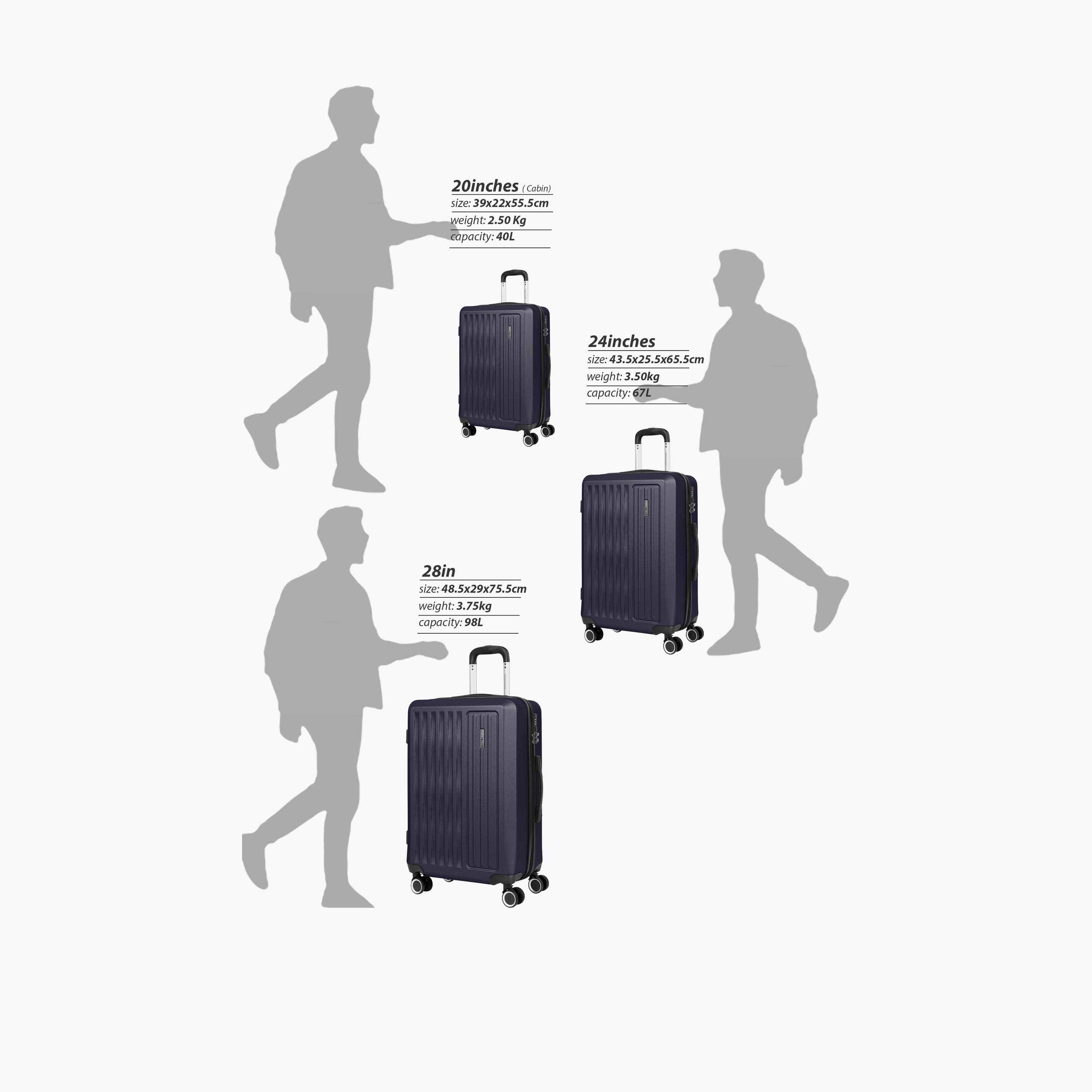 Para John Nexus 55 CM Small Cabin ABS Hard Sided 4-Wheeler Spinner Trolley Bag With 3 Dial Combination Lock-travel-luggagesandbags-luggage-image-20