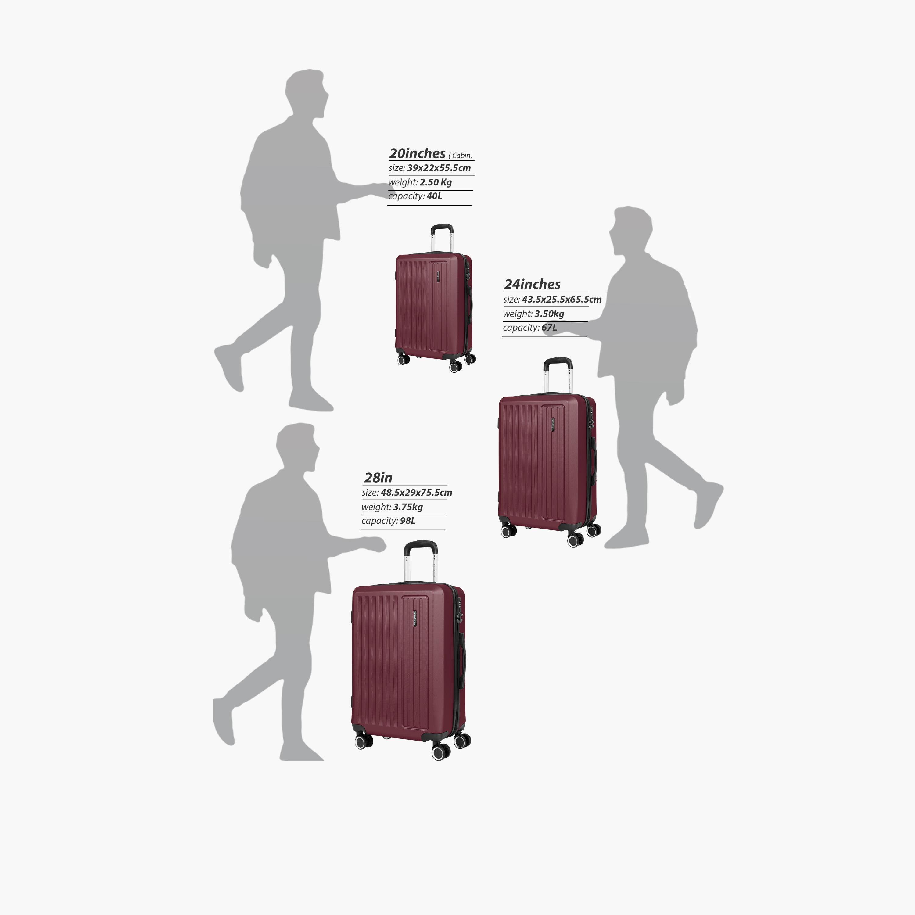 Para John Nexus 55 CM Small Cabin ABS Hard Sided 4-Wheeler Spinner Trolley Bag With 3 Dial Combination Lock-travel-luggagesandbags-luggage-image-26