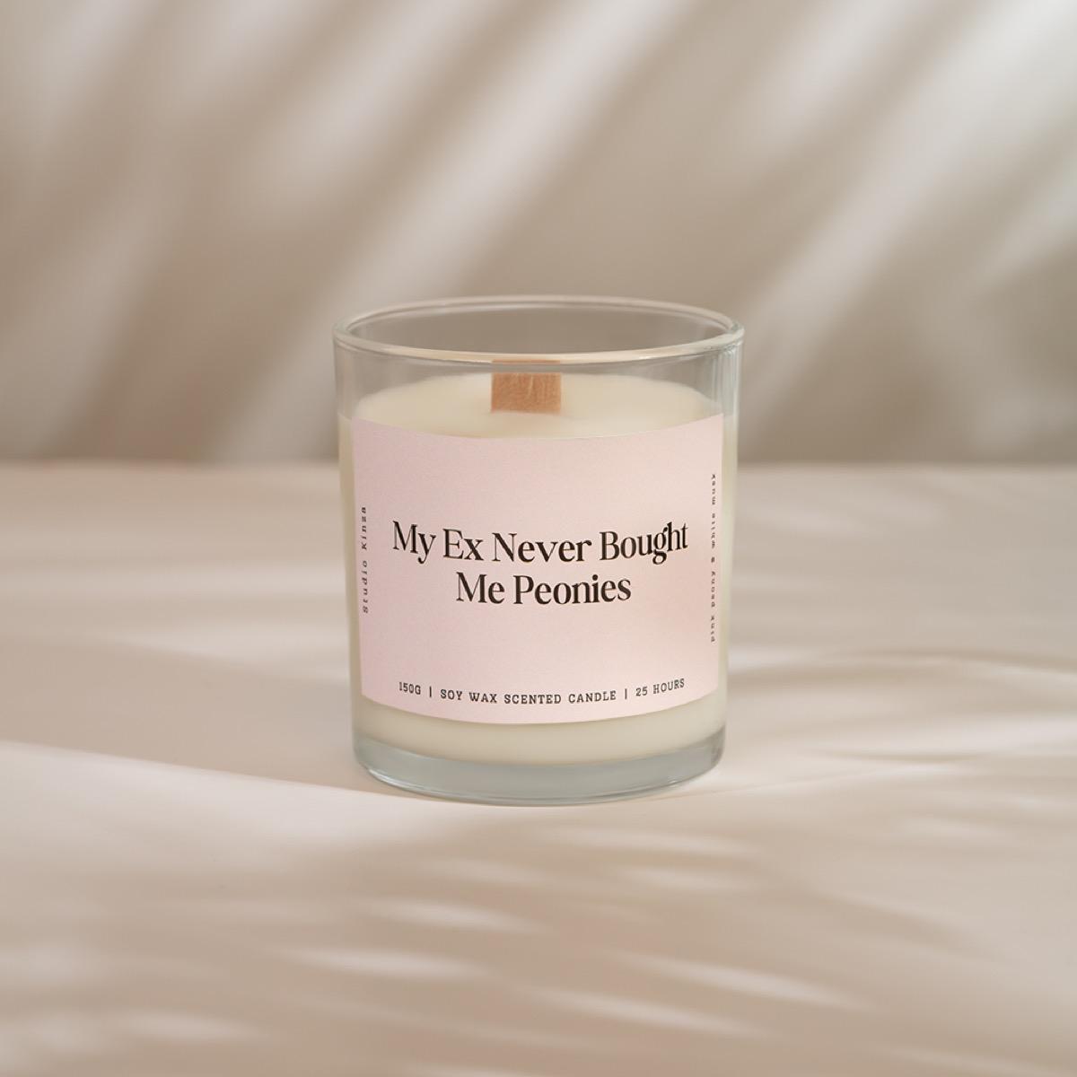 My Ex Never Bought Me Peonies Scented Jar Candle - 27 h