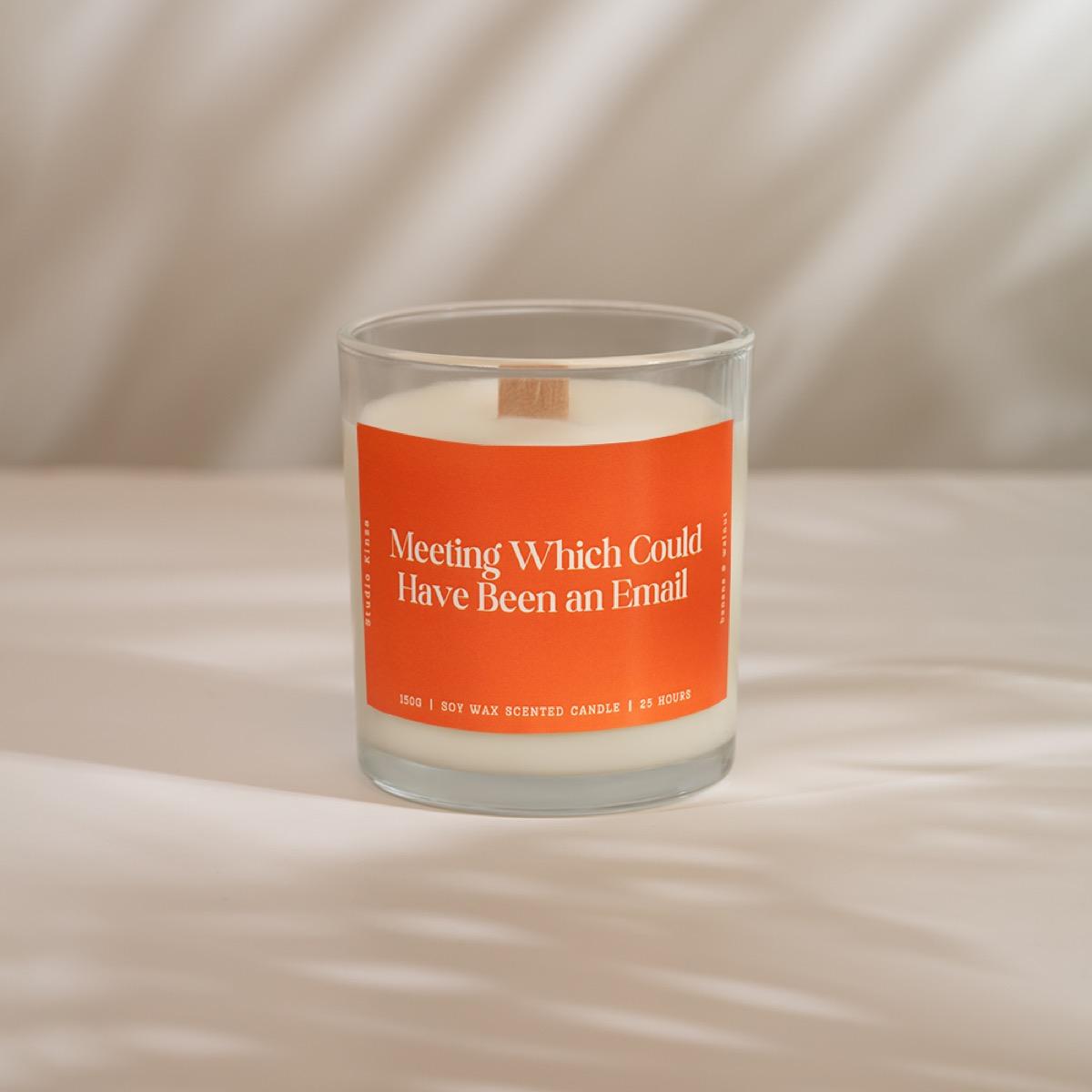 Meeting Which Could Have Been an Email Scented Jar Candle - 27 h