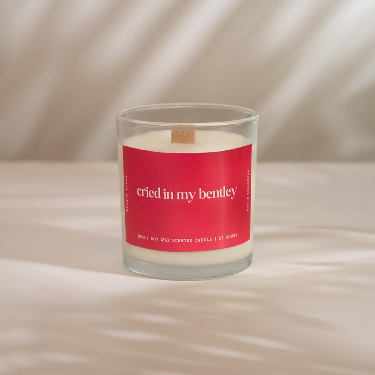 Cried in my Bentley Scented Jar Candle - 27 h
