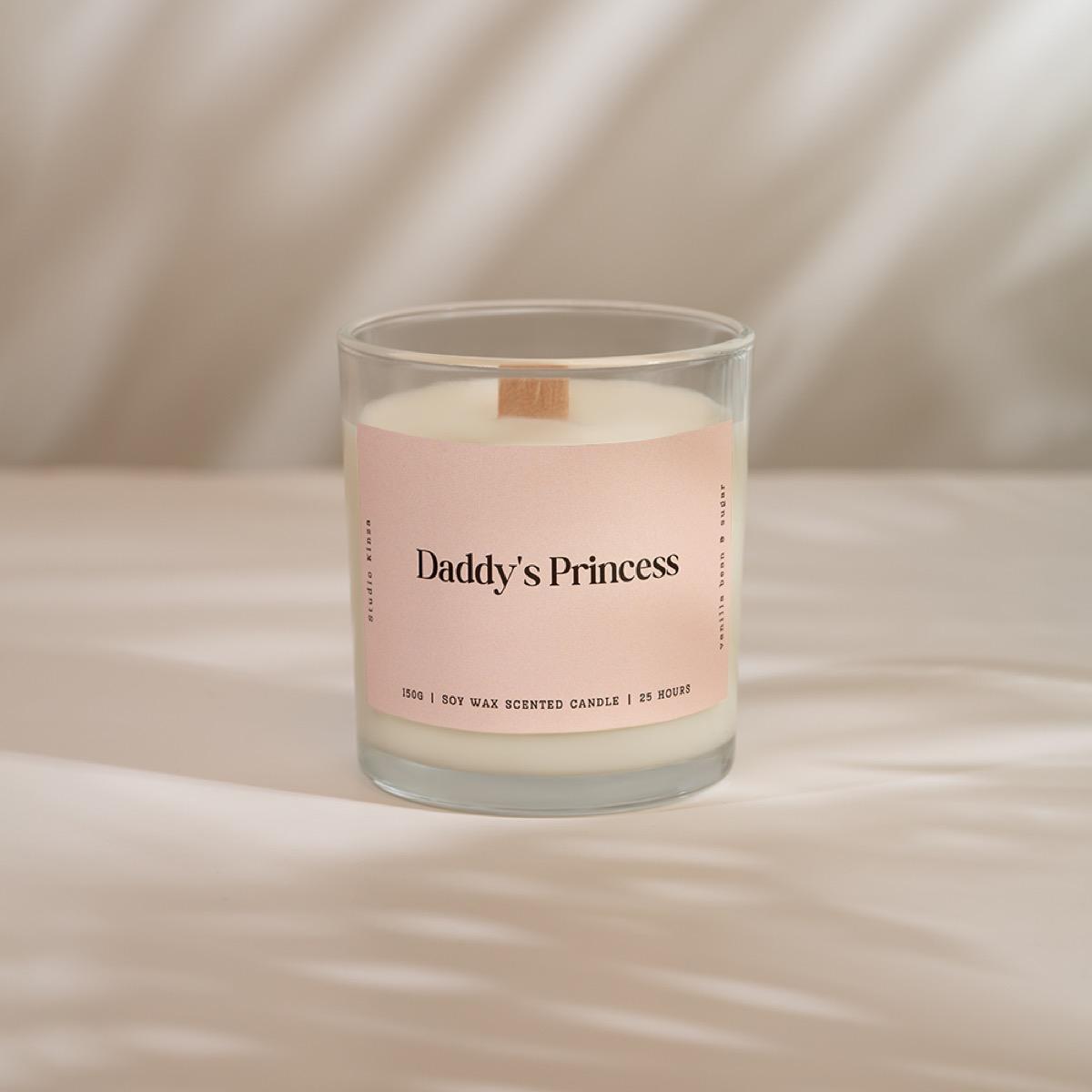 Daddy's Princess Scented Jar Candle - 27 h