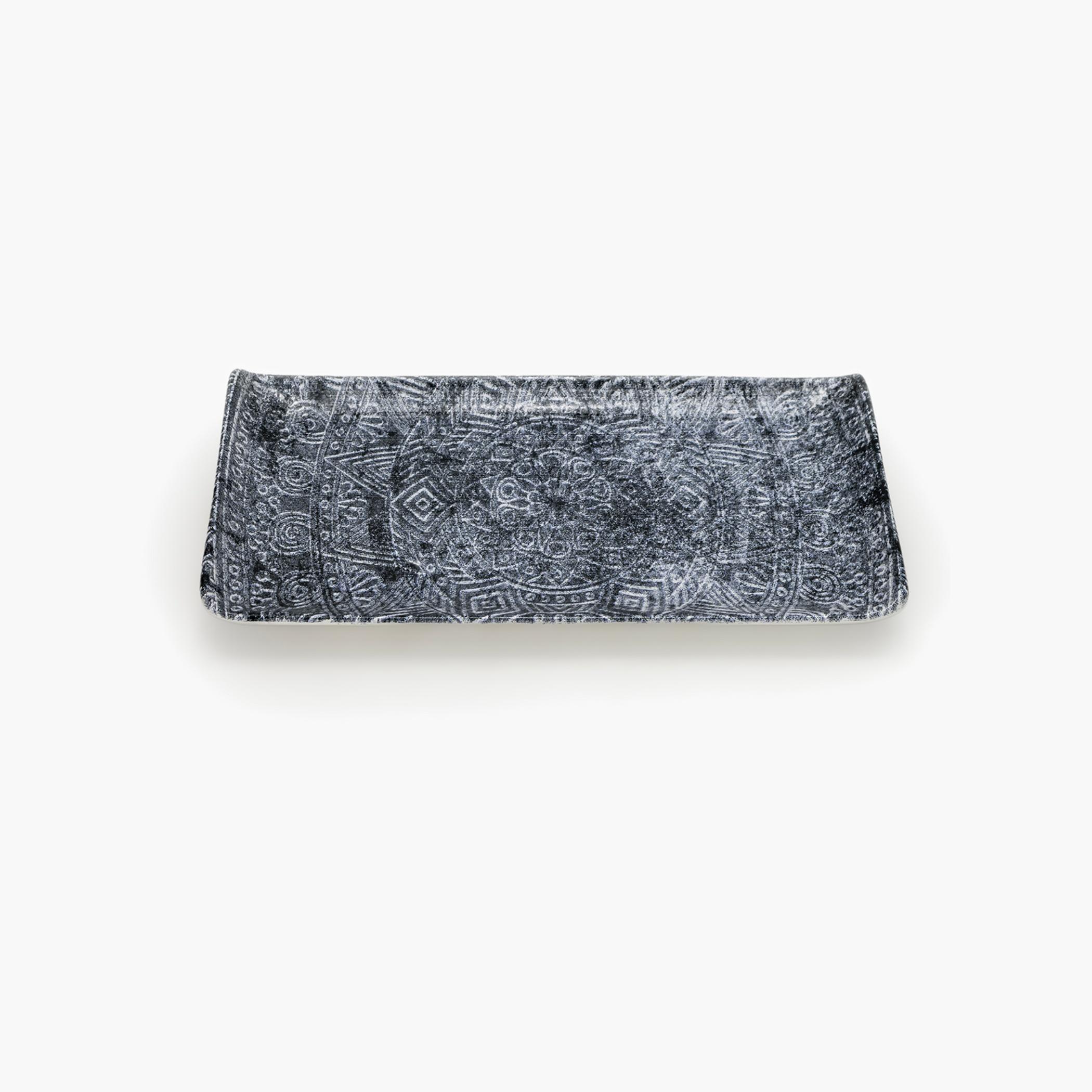 Patterned Ceramic Rectangular Serving Dish-household-dining-serveware-servingplatters-image-1