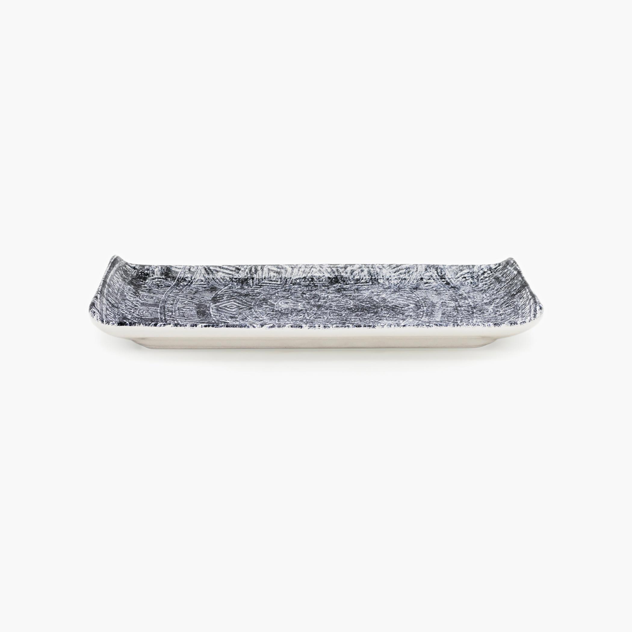 Patterned Ceramic Rectangular Serving Dish-household-dining-serveware-servingplatters-image-2
