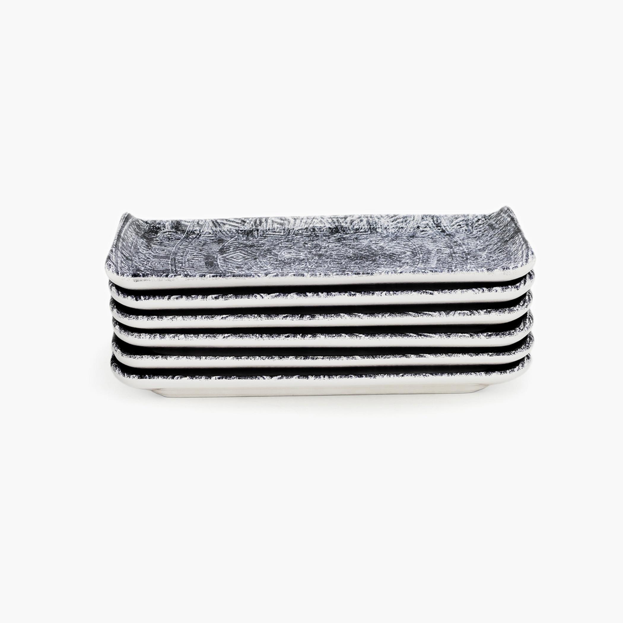 Patterned Ceramic Rectangular Serving Plates-household-dining-serveware-servingplatters-image-2