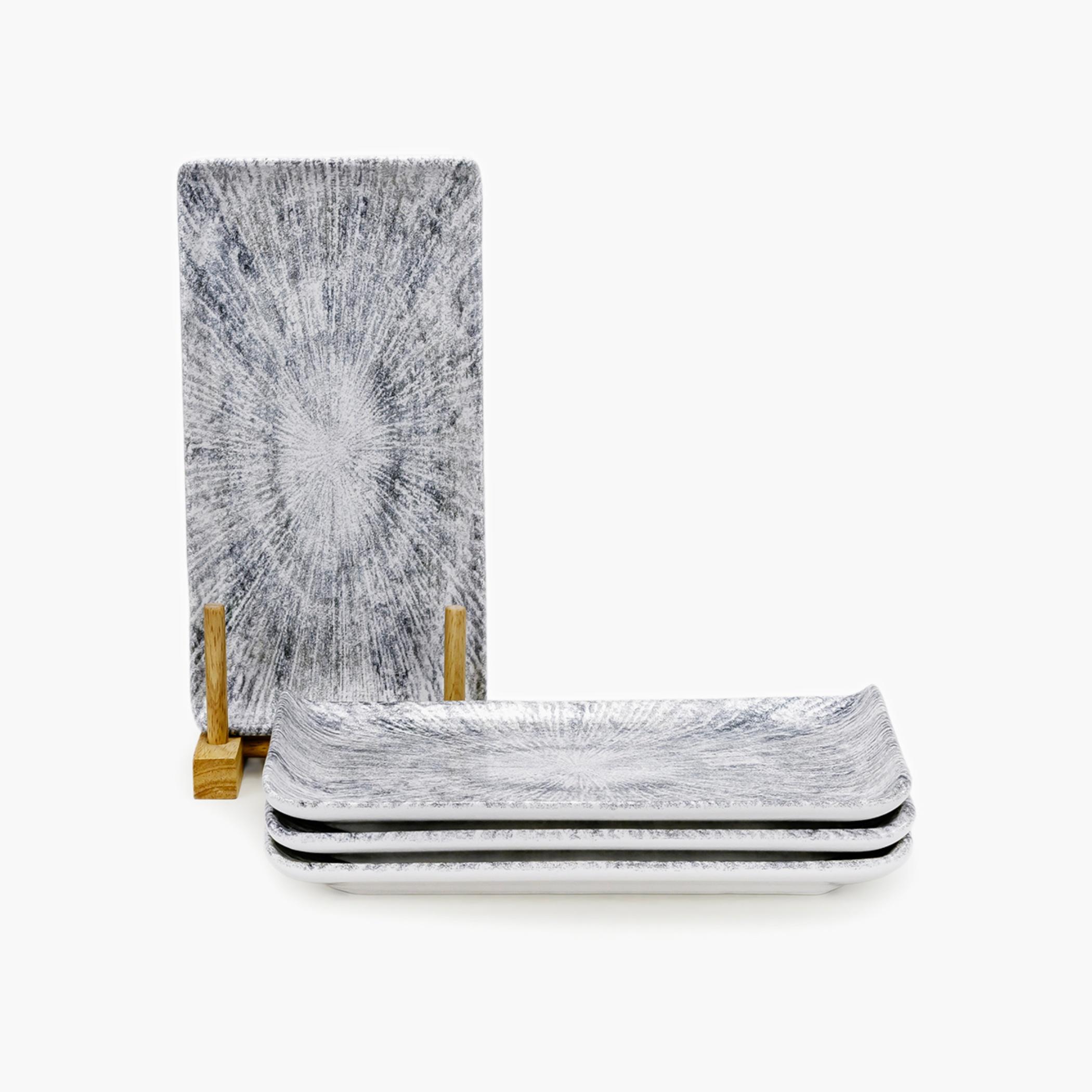 Textured Ceramic Rectangular Serving Plates-household-dining-serveware-servingplatters-image-1