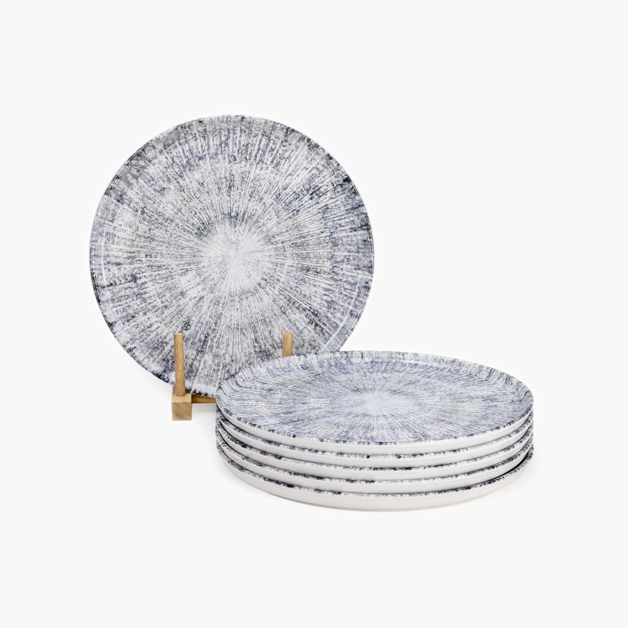 Astin Ceramic Dinner Plate Set (Six Pieces)-household-dining-dinnerware-plates-image-1