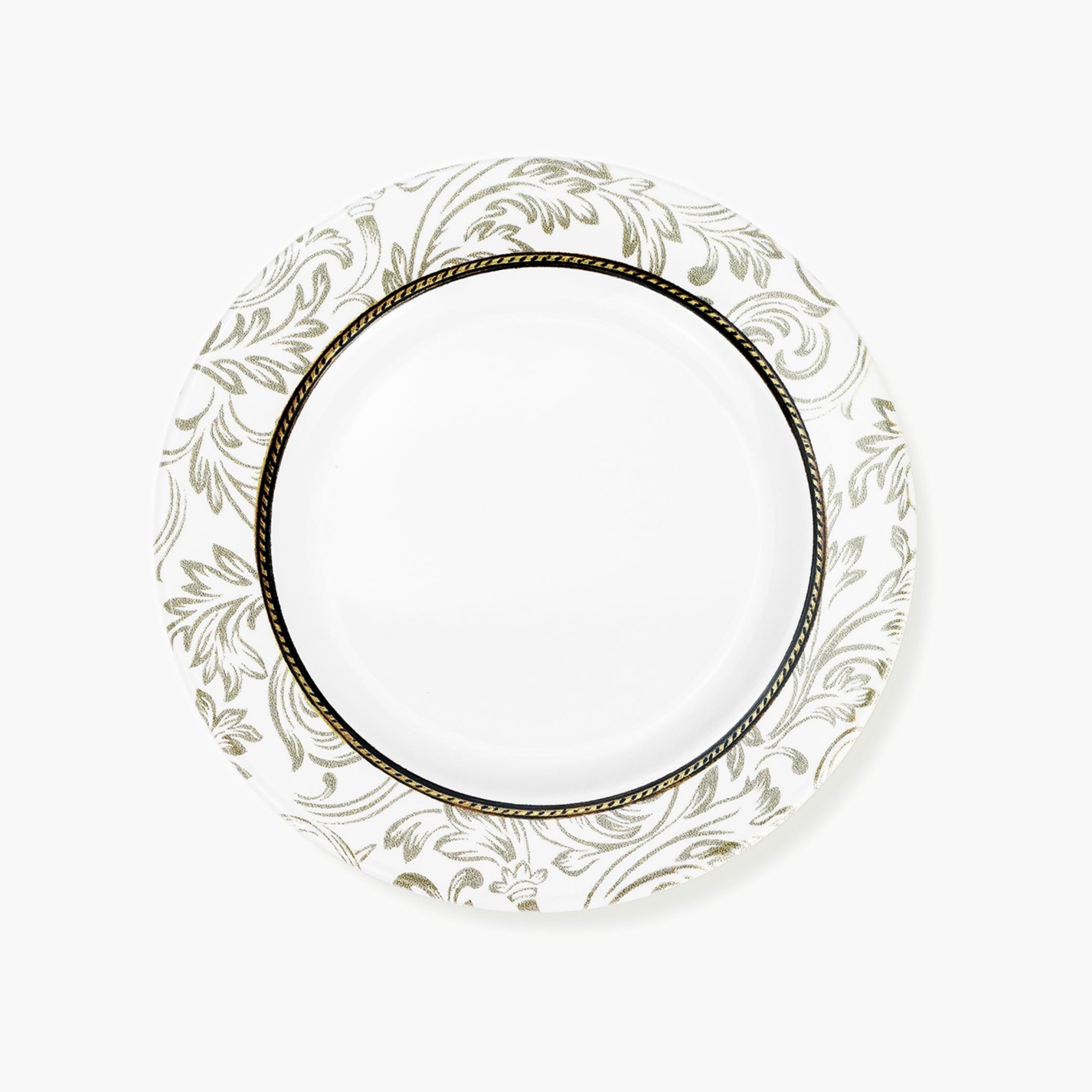 Patterned Ceramic Dinner Plate, 26cm-household-dining-dinnerware-plates-image-1