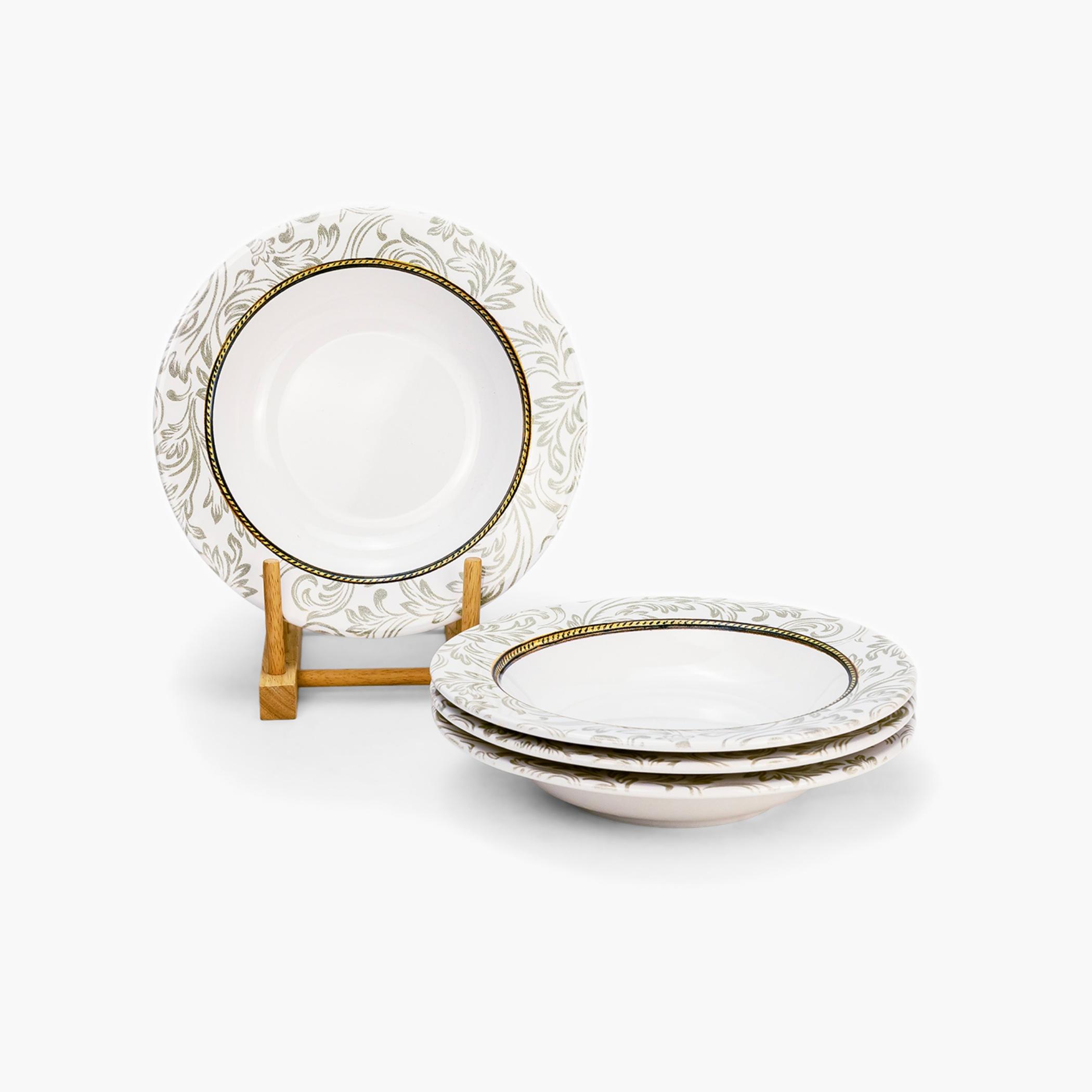 إديساطبق شوربة سيراميك مزخرف-household-dining-dinnerware-plates-image-2