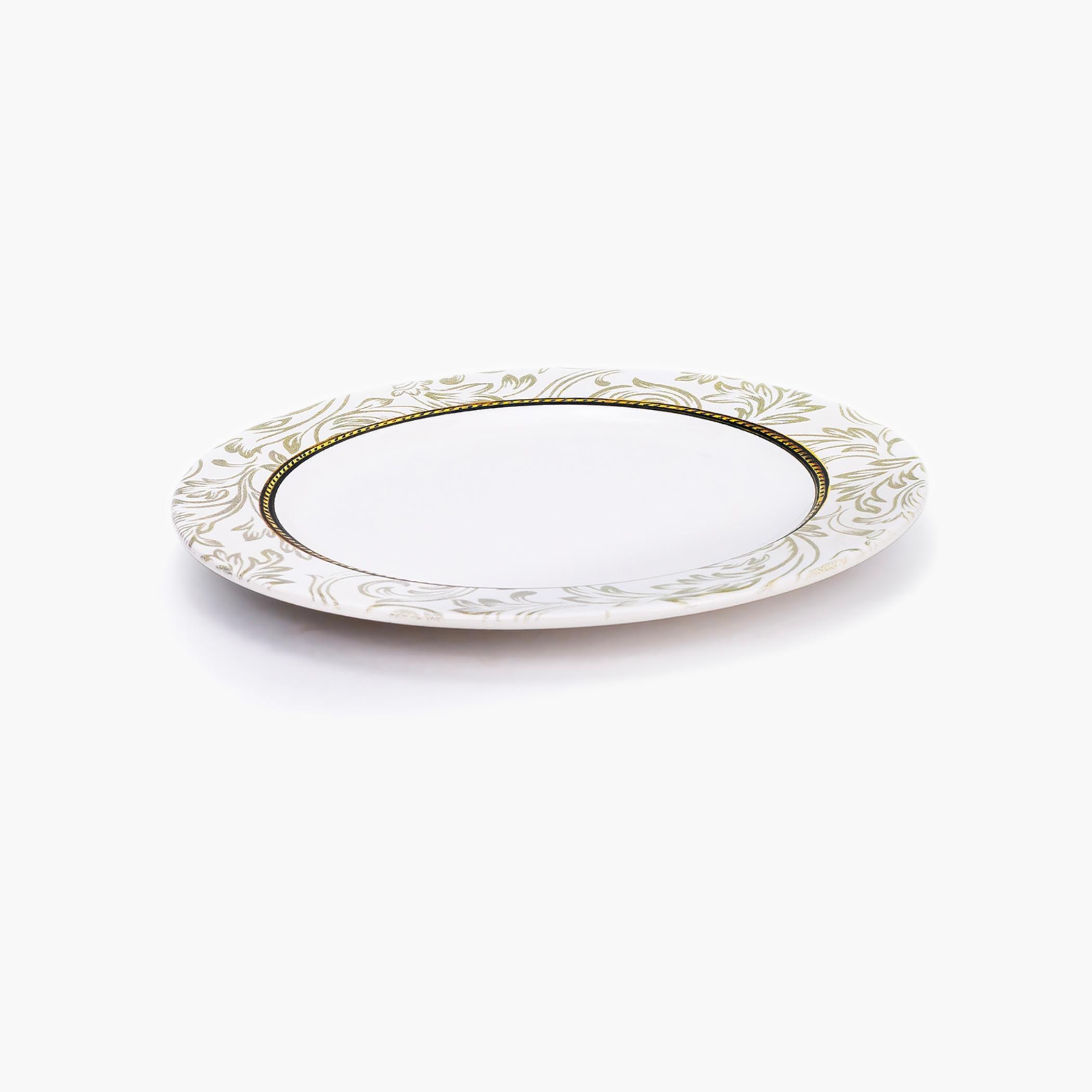 Ornate Round Dinner Plate-household-dining-dinnerware-plates-image-2
