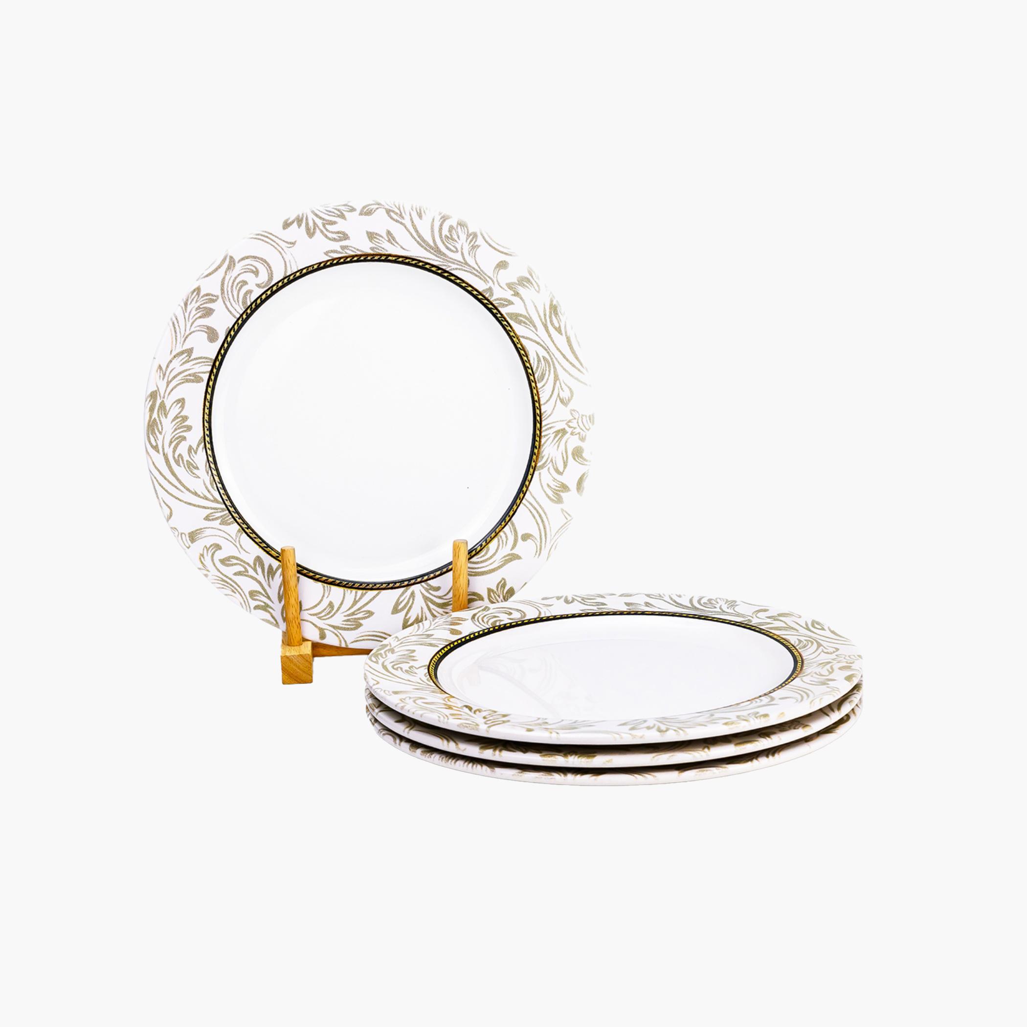إديساطقم أطباق عشاء دائري بنقوش زهور-household-dining-dinnerware-plates-image-1