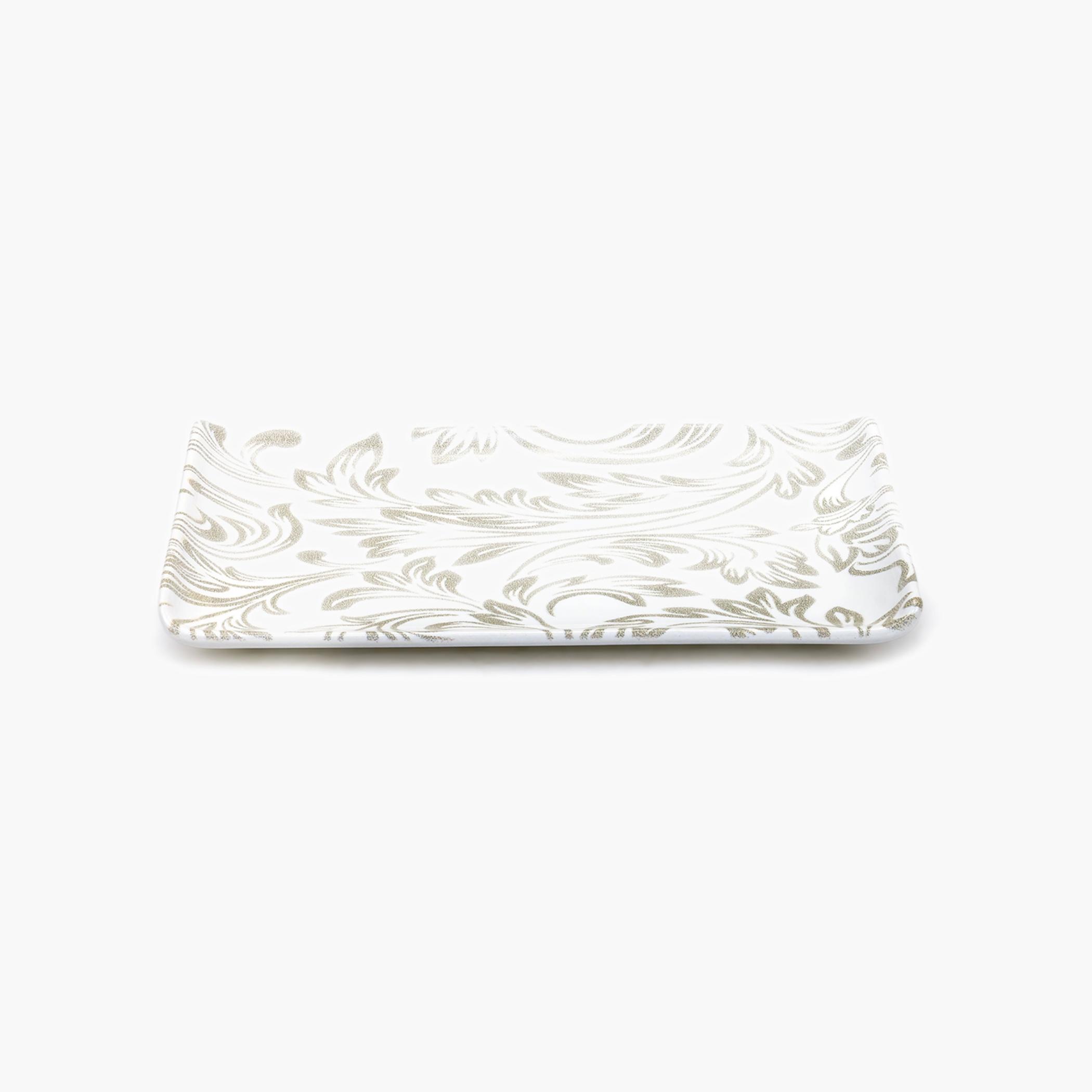 Rectangular Floral Pattern Serving Tray-household-dining-serveware-servingplatters-image-1
