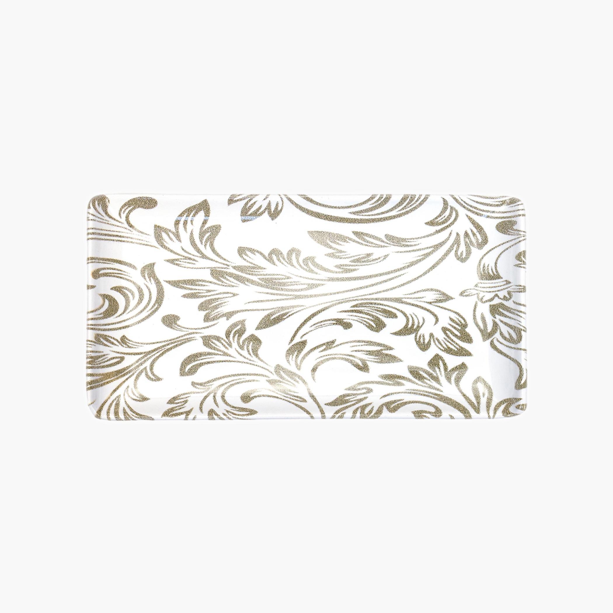 Rectangular Floral Pattern Serving Tray-household-dining-serveware-servingplatters-image-2