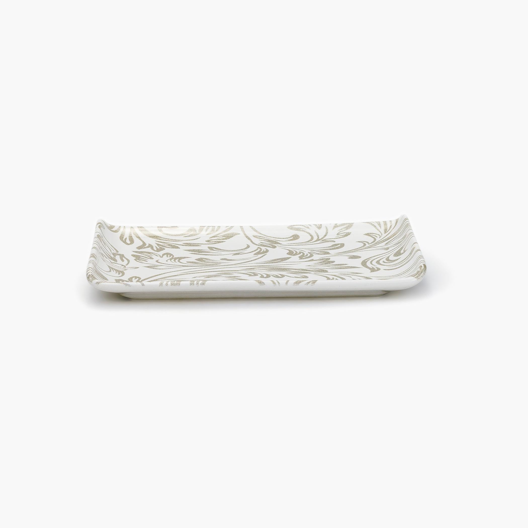 Rectangular Floral Pattern Serving Tray-household-dining-serveware-servingplatters-image-3