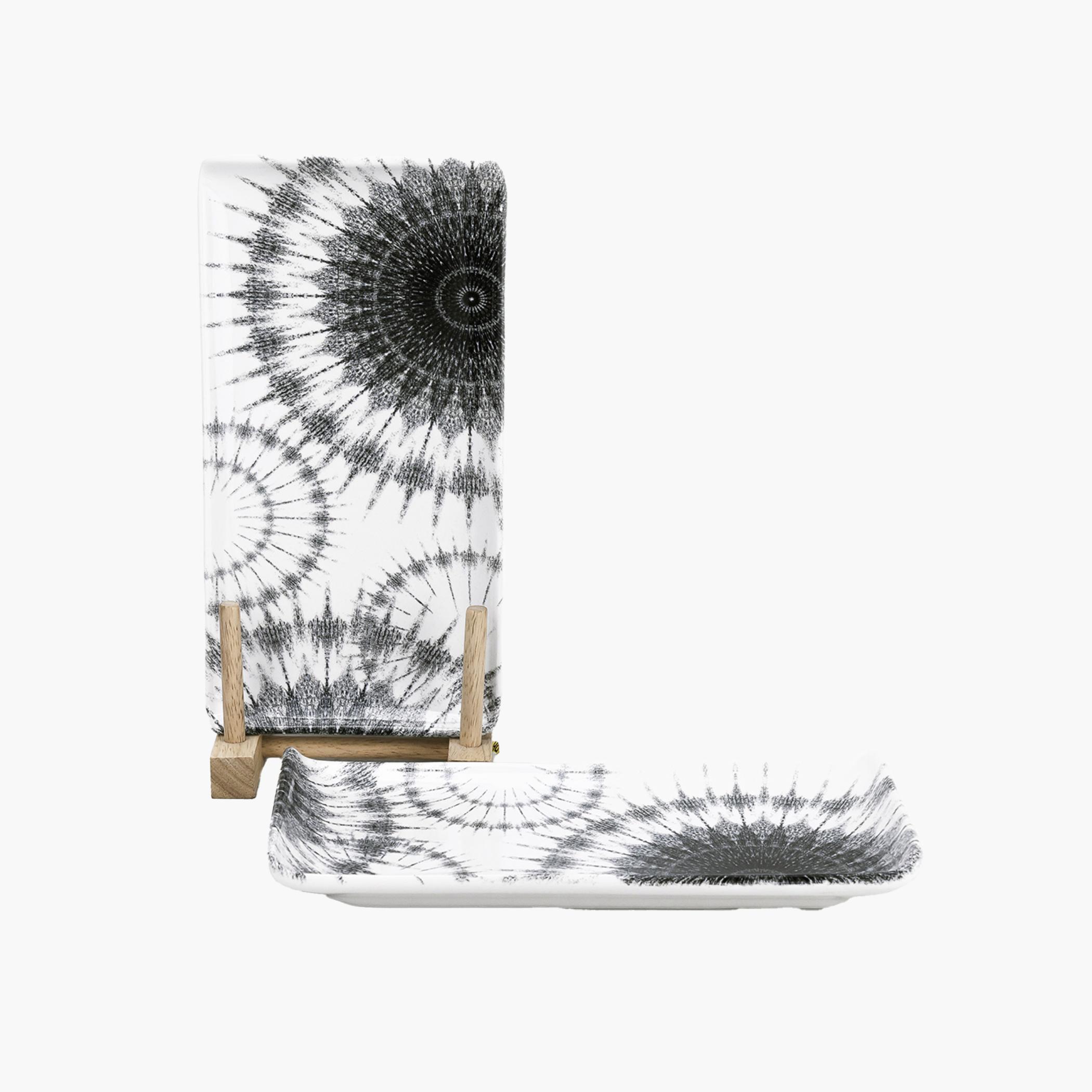 Tie-Dye Rectangular Serving Plate Set-household-dining-serveware-servingplatters-image-2