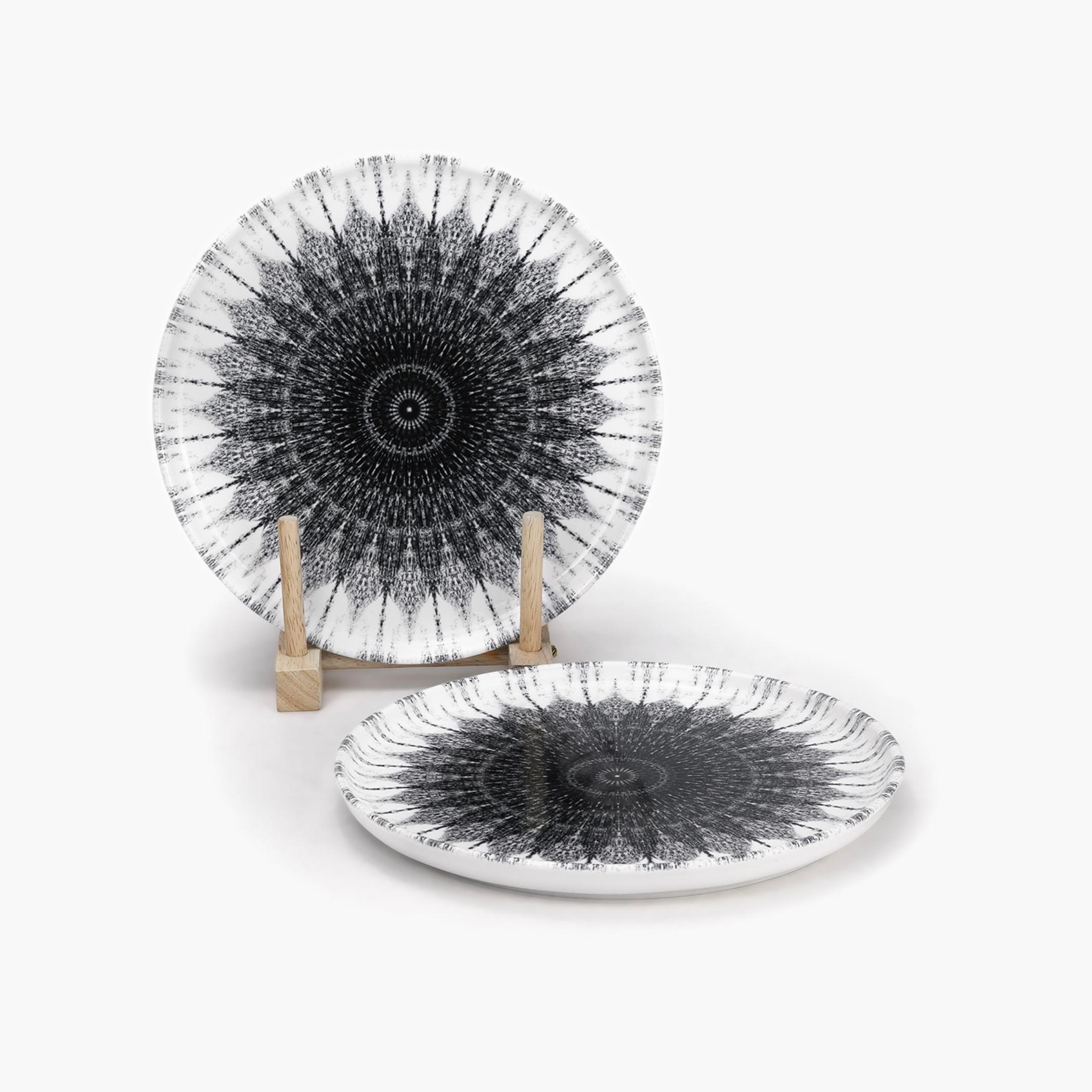 Mandala Pattern Dessert Plate Set-household-dining-dinnerware-plates-image-1