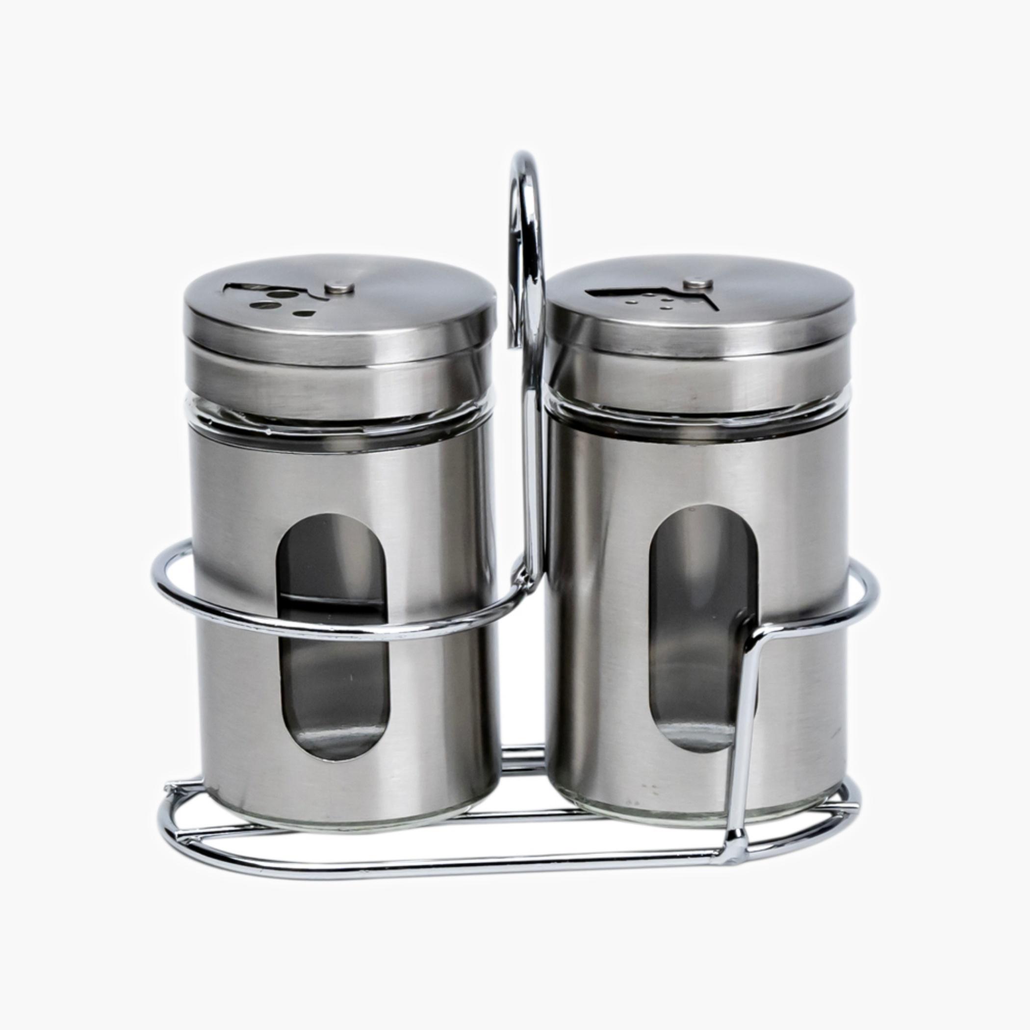 كوزين آرتطقم ملح وفلفل ستانلس ستيل-household-kitchen-foodstorage-saltandpeppershakers-image-2