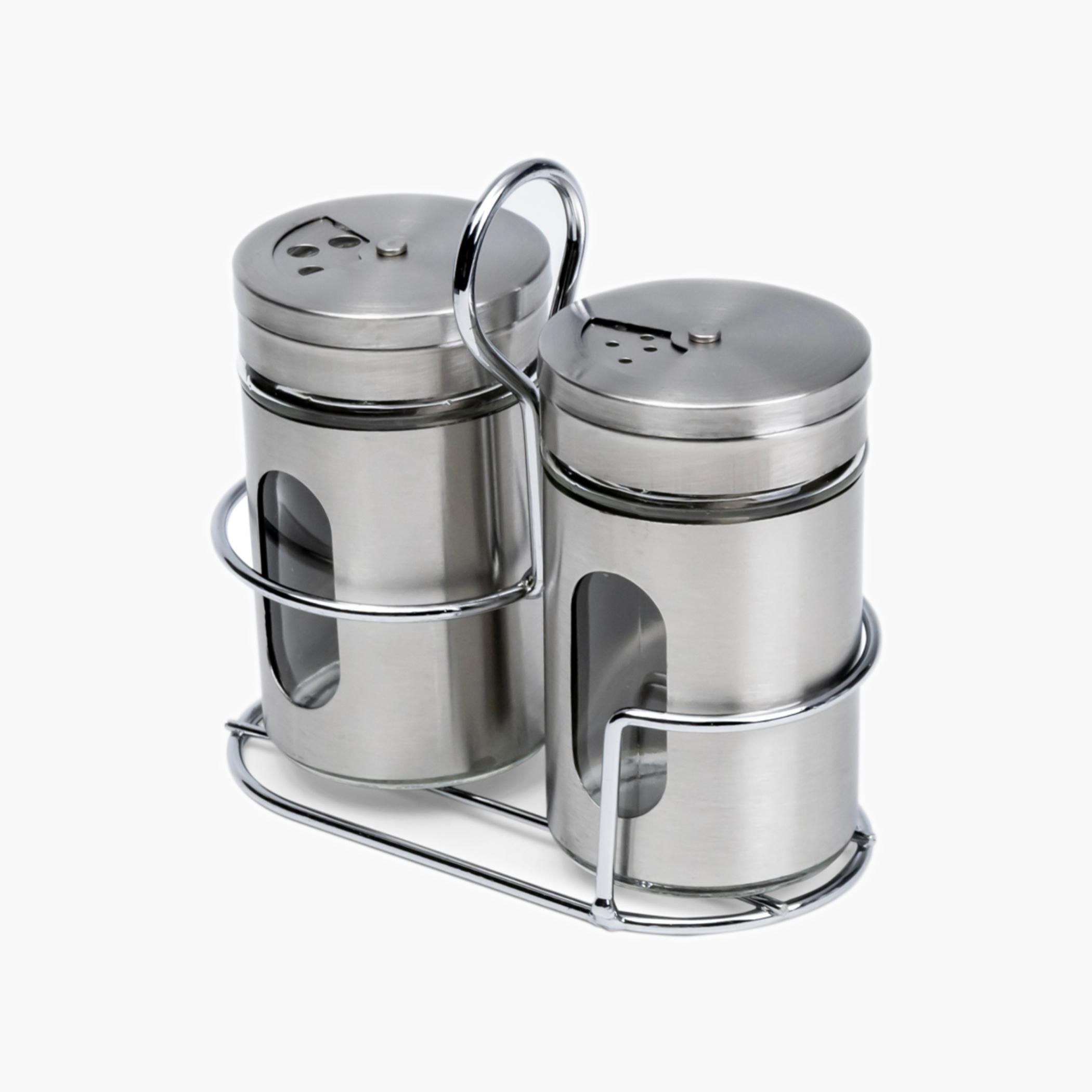 كوزين آرتطقم ملح وفلفل ستانلس ستيل-household-kitchen-foodstorage-saltandpeppershakers-image-3