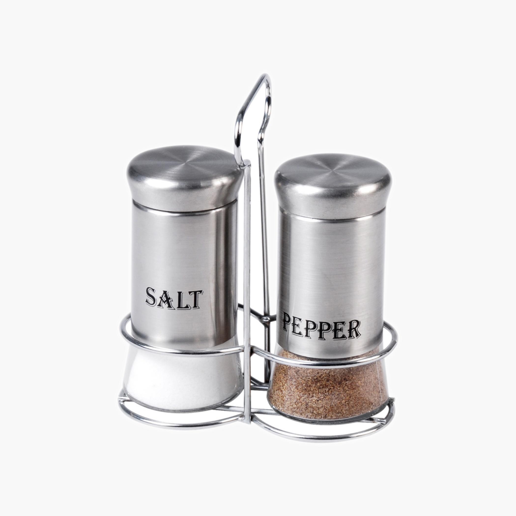Glass Salt Pepper Shaker Set, 150ml-household-kitchen-foodstorage-saltandpeppershakers-image-1