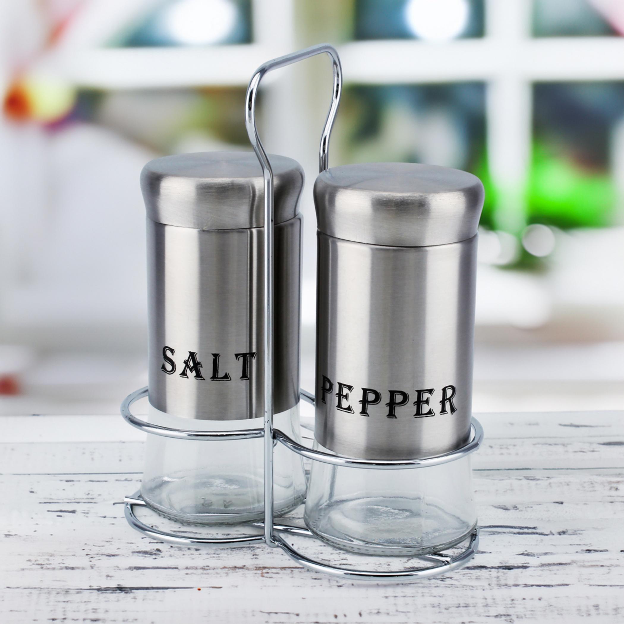 Glass Salt Pepper Shaker Set, 150ml-household-kitchen-foodstorage-saltandpeppershakers-image-2