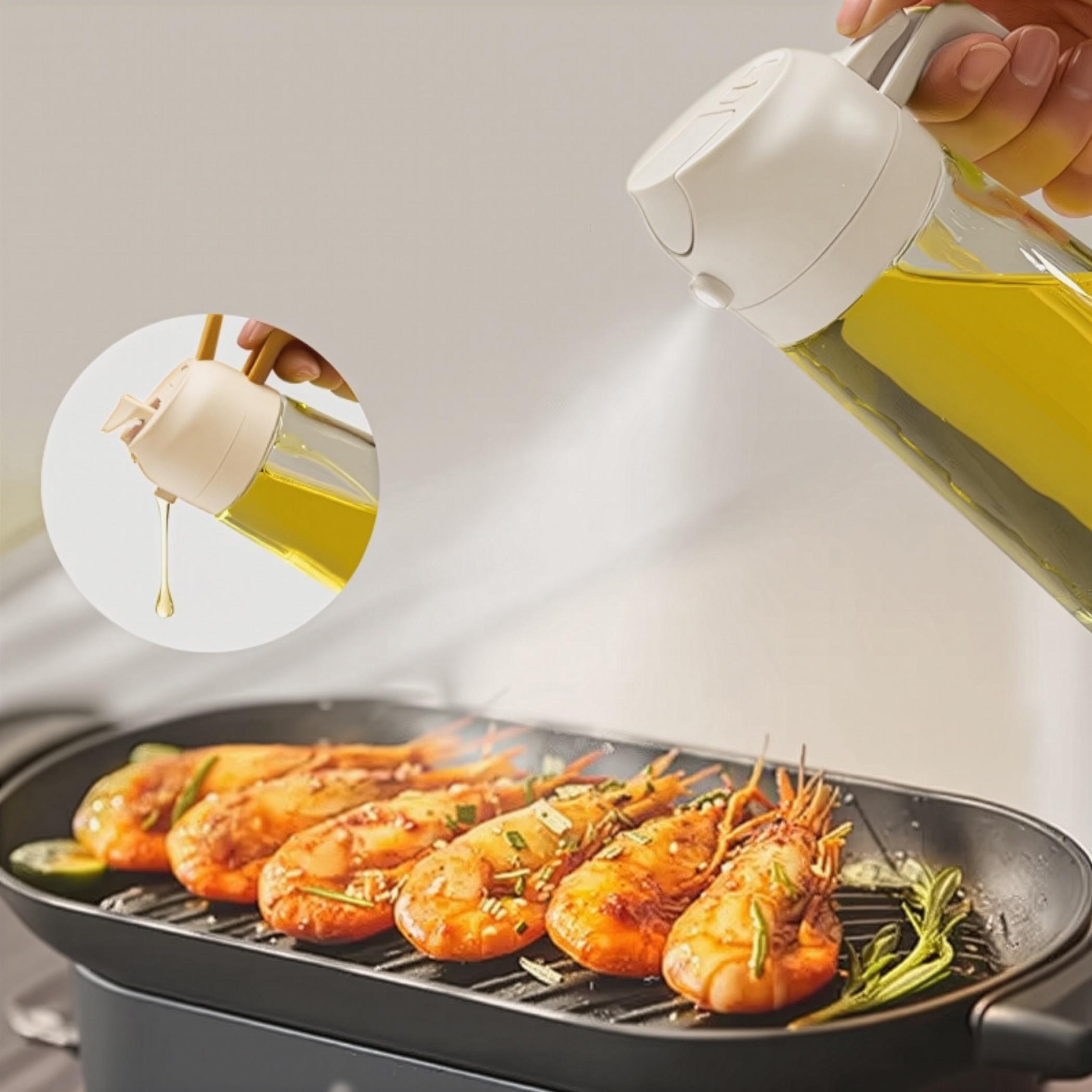 Glass Oil Bottle with Spray and Pour-household-kitchen-foodstorage-oilandvinegar-image-2