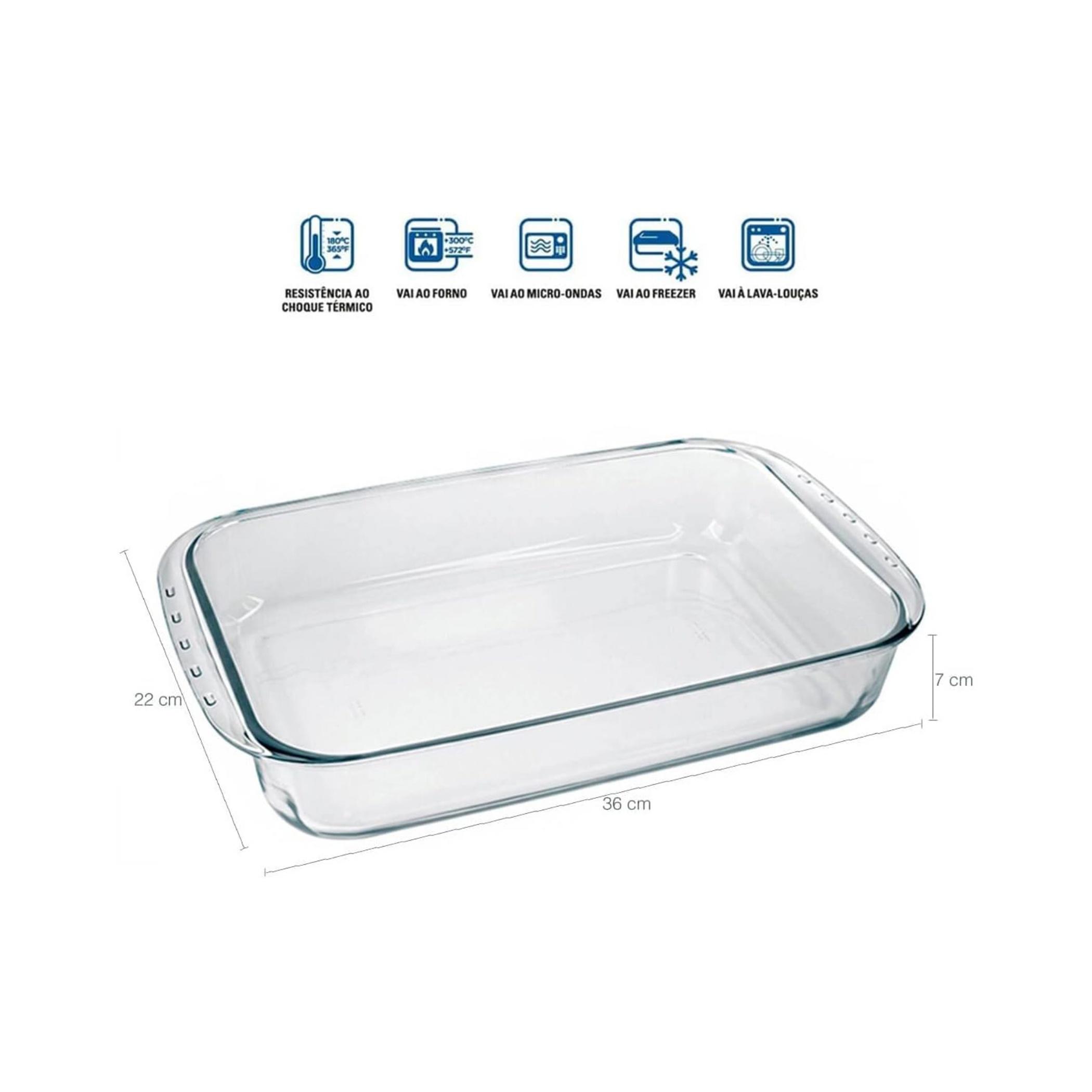 Deep Rectangular Glass Roaster 3.7L-household-kitchen-bakeware-bakingdishes-image-6