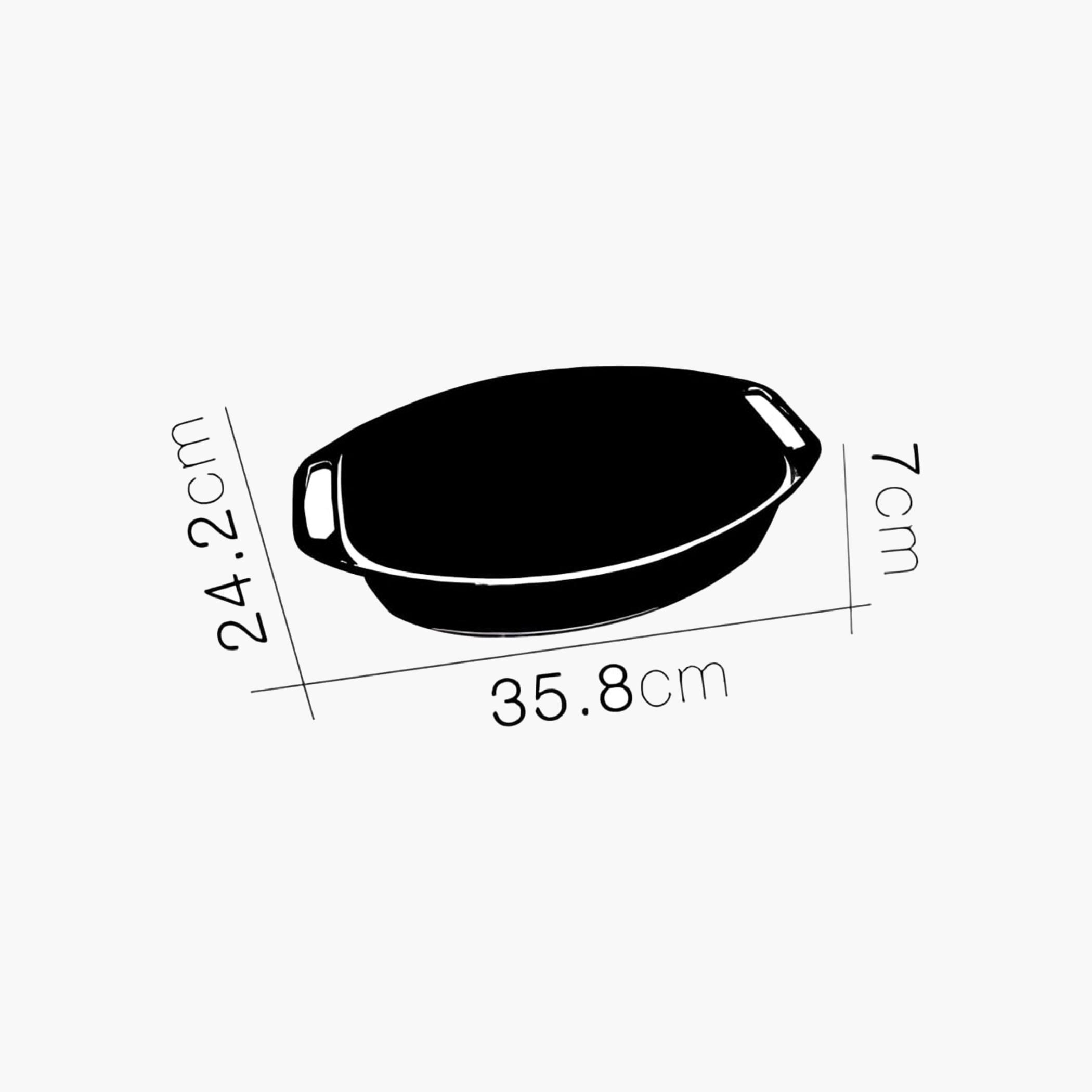مارينكسصينية خبز زجاجية بيضاوية بمقابض 3.2 لتر-household-kitchen-bakeware-bakingdishes-image-2
