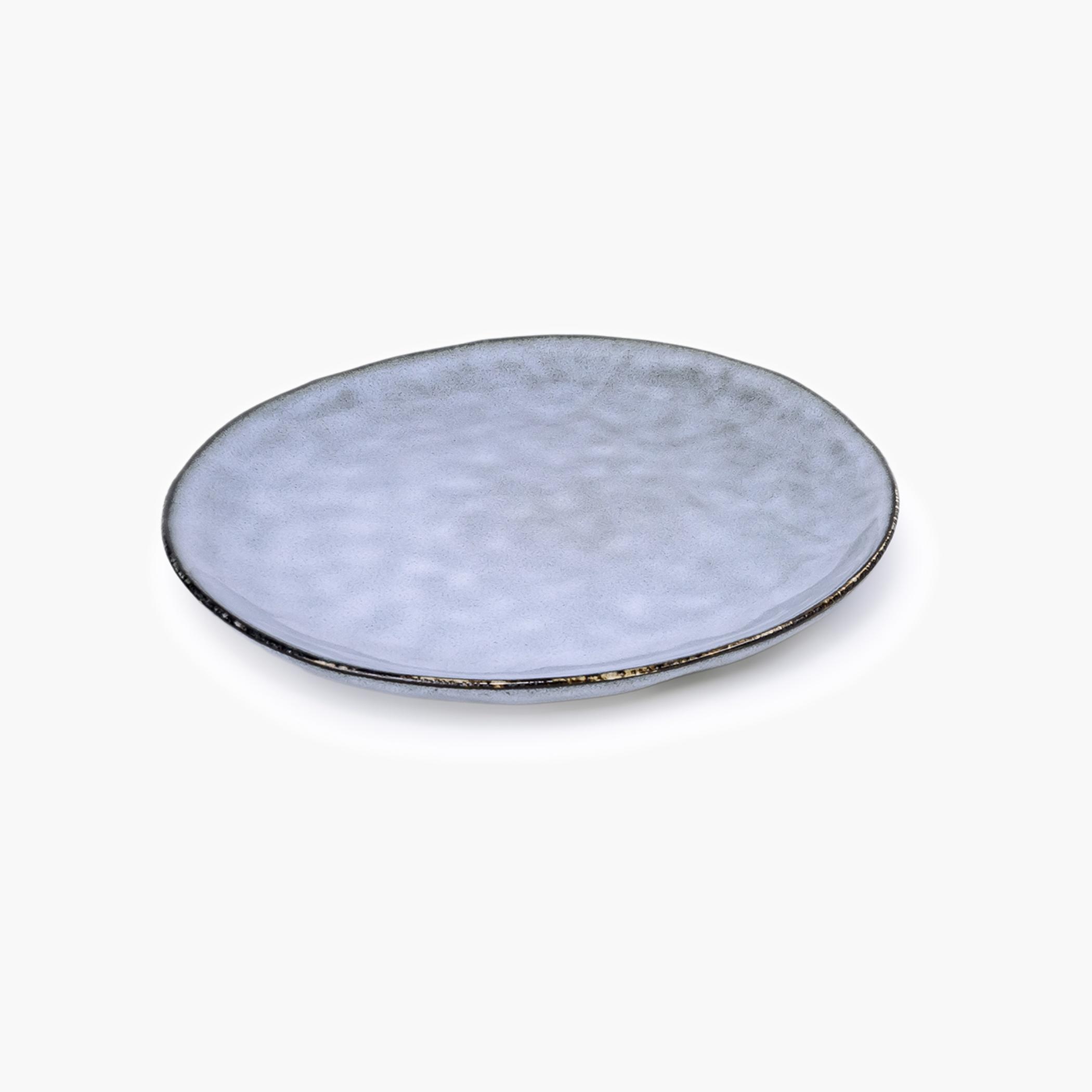 Textured Stoneware Side Plate Set-household-dining-dinnerware-plates-image-2