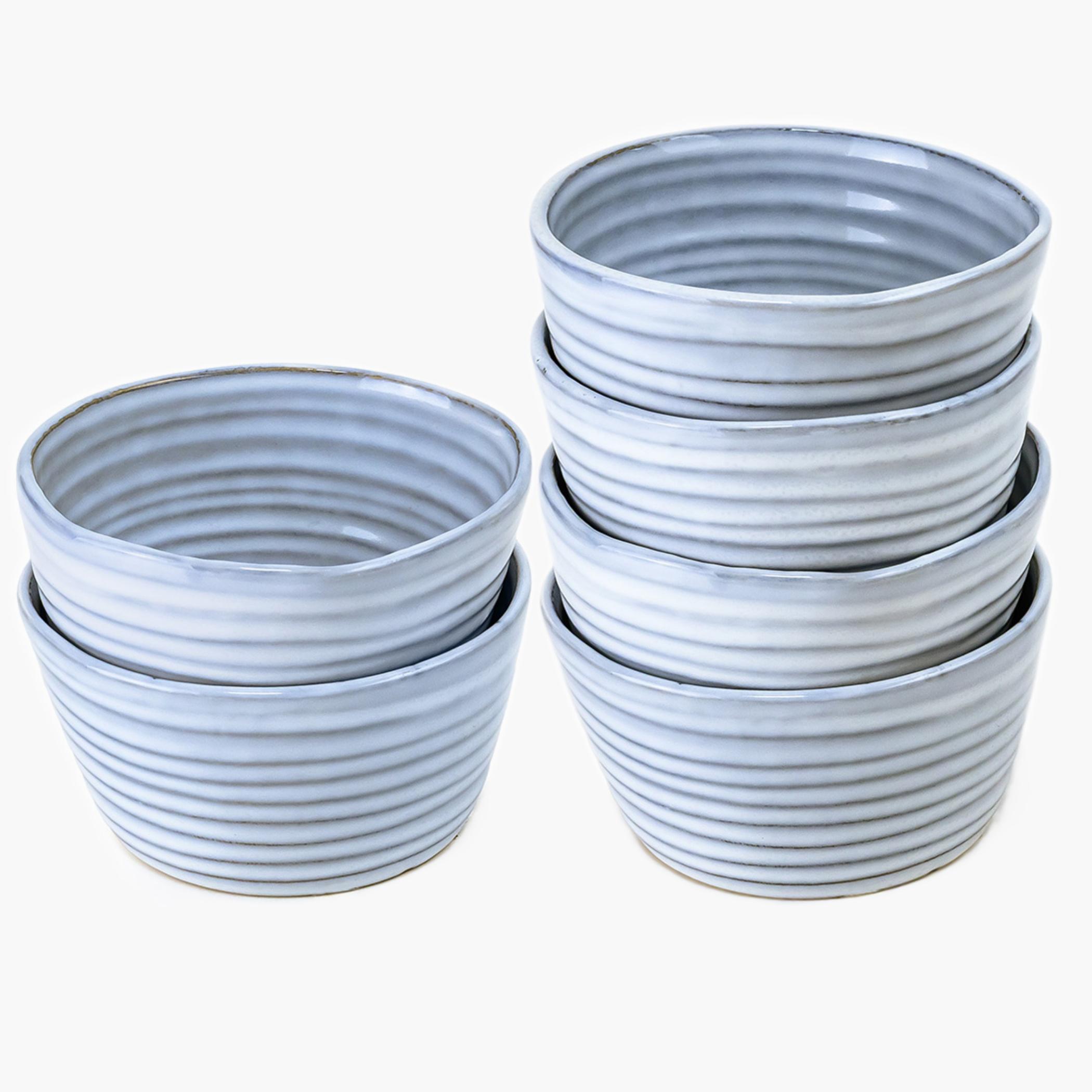 Ribbed Stoneware Serving Bowl Set-household-dining-dinnerware-bowls-image-2